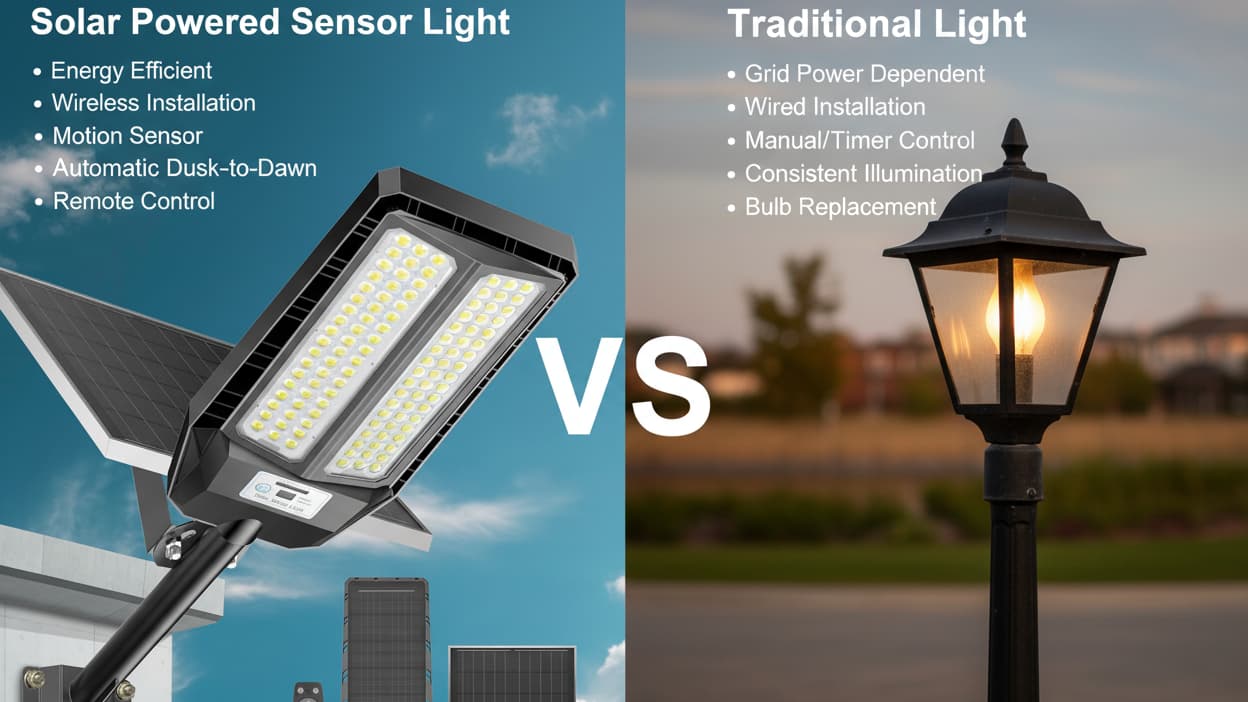 Solar Powered Sensor Light vs Traditional Solar Light: Key Differences You Should Know