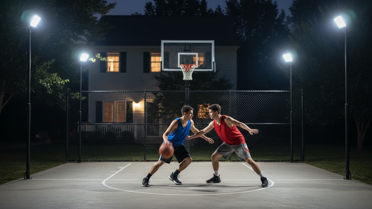 Lumen Guide: How Many Lumens to Light Up a Backyard Basketball Court?