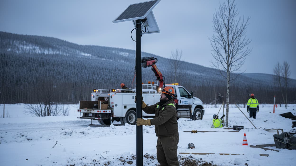 Solar Street Lights in Cold Climates: What Actually Works When It's Freezing