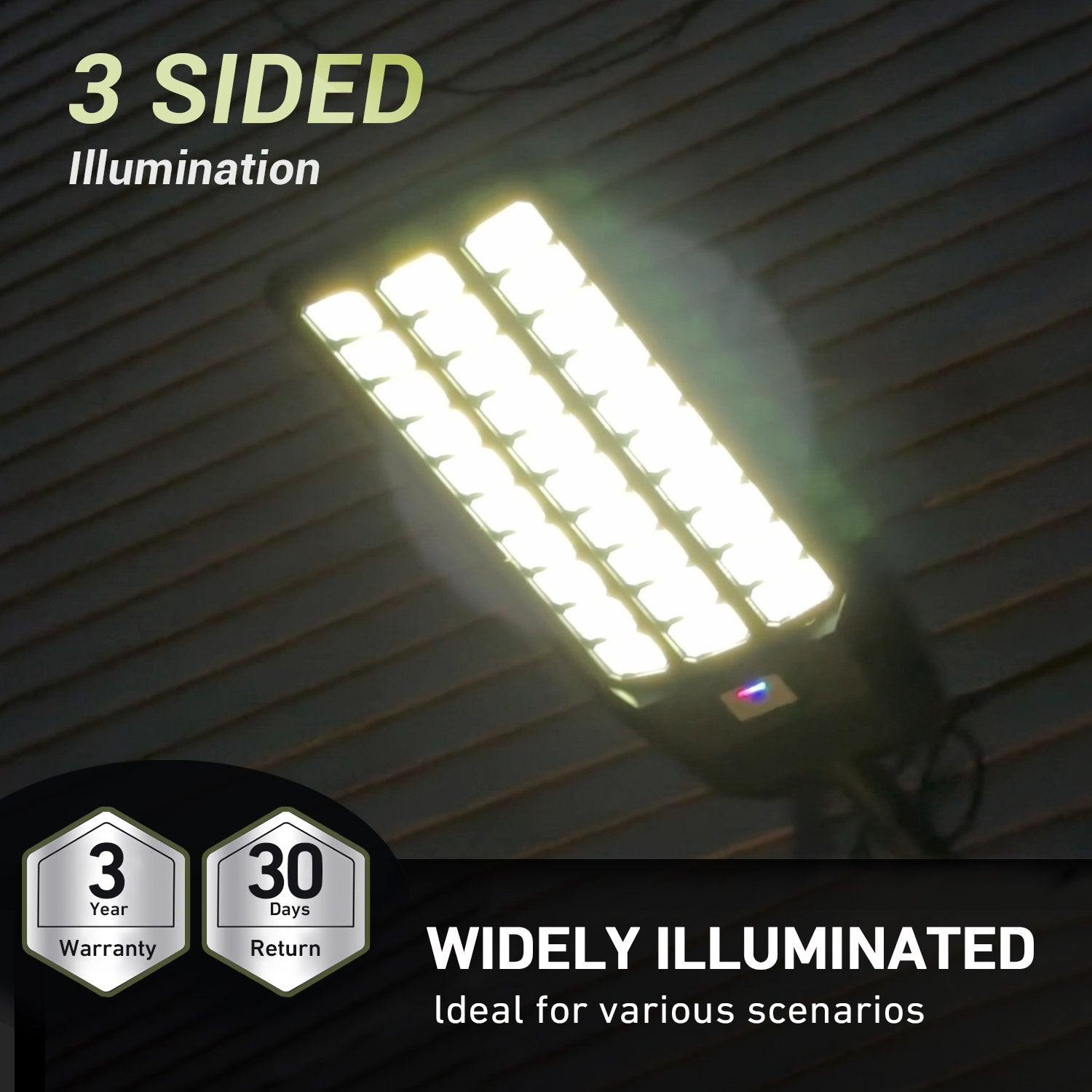 Hykoont TW030 300W Solar Street Light 42000 Lumens Dusk to Dawn 2Pack