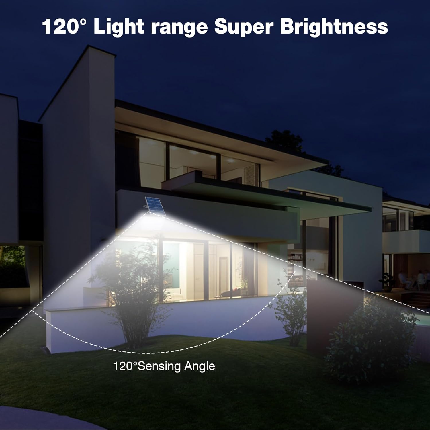 Hykoont ZZ117 Solar Flood Lights Outdoor 2Pack