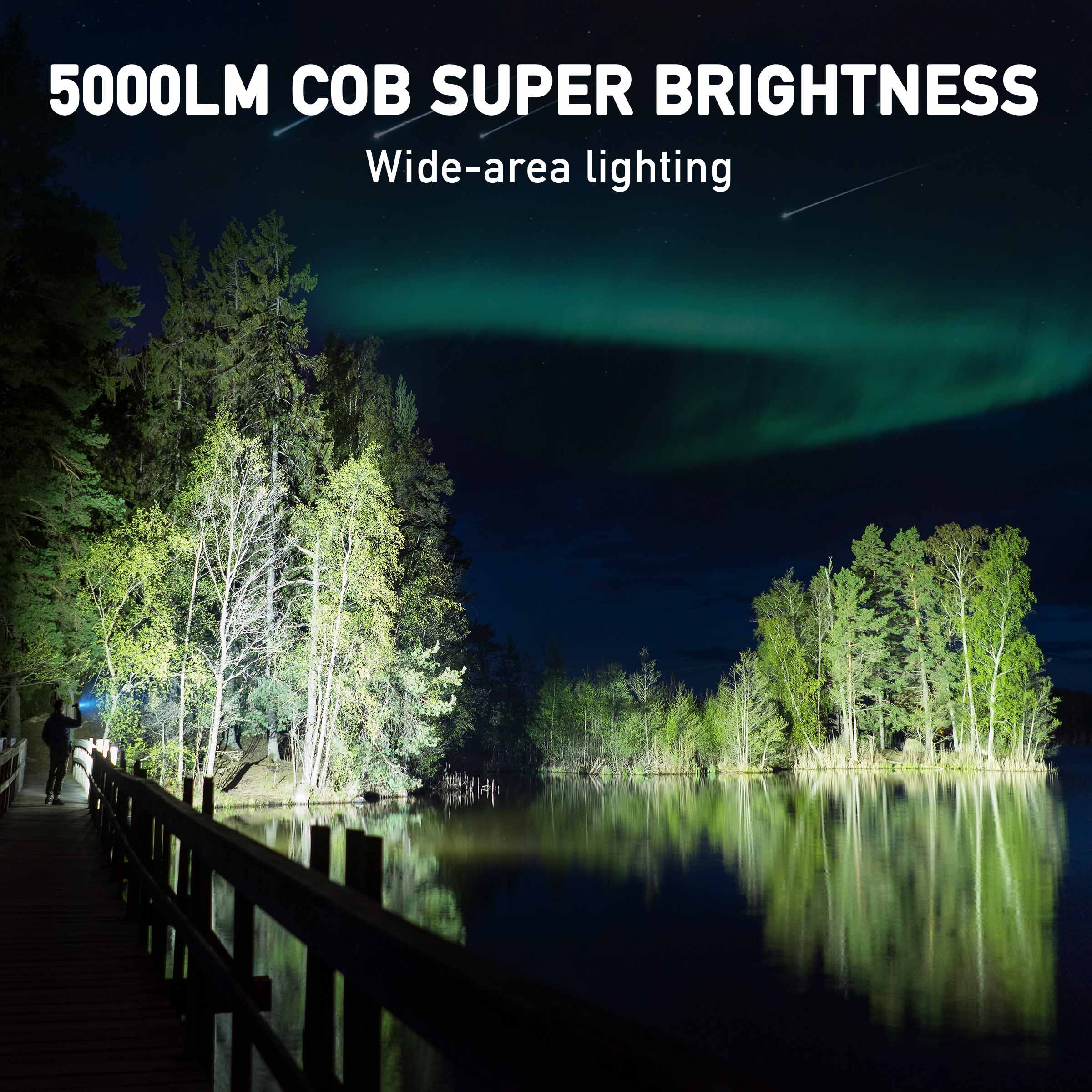 HYKOONT HYK-001 5000LM Super Bright Magnetic Camping&work Light |2700K–6900K | Waterproof & Rechargeable Flash light