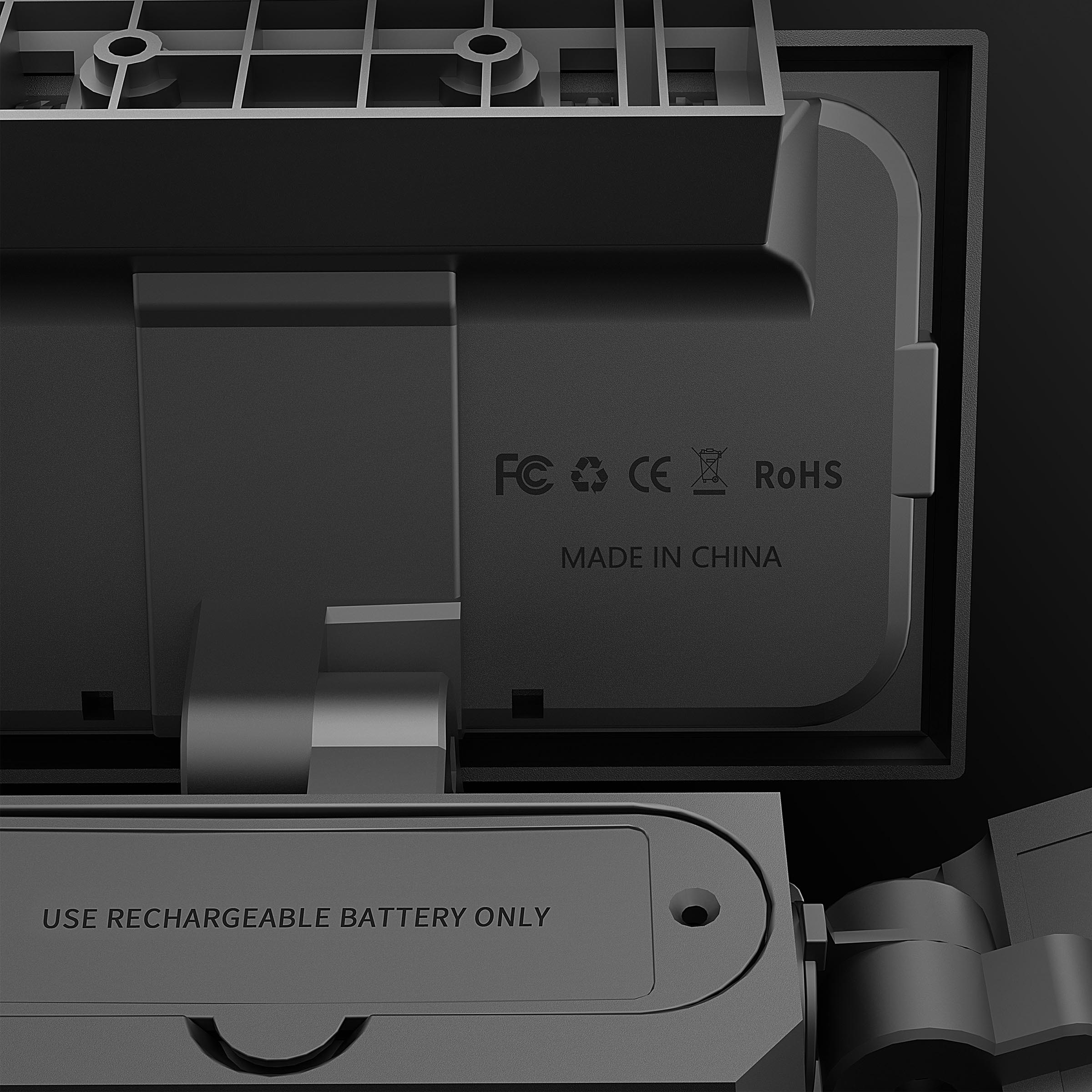 Hykoont AMS193 270° Wide Angle 3-Head 3000LM Solar Wall Light Outdoor with Replaceable Battery 3 Mode 2 Pack