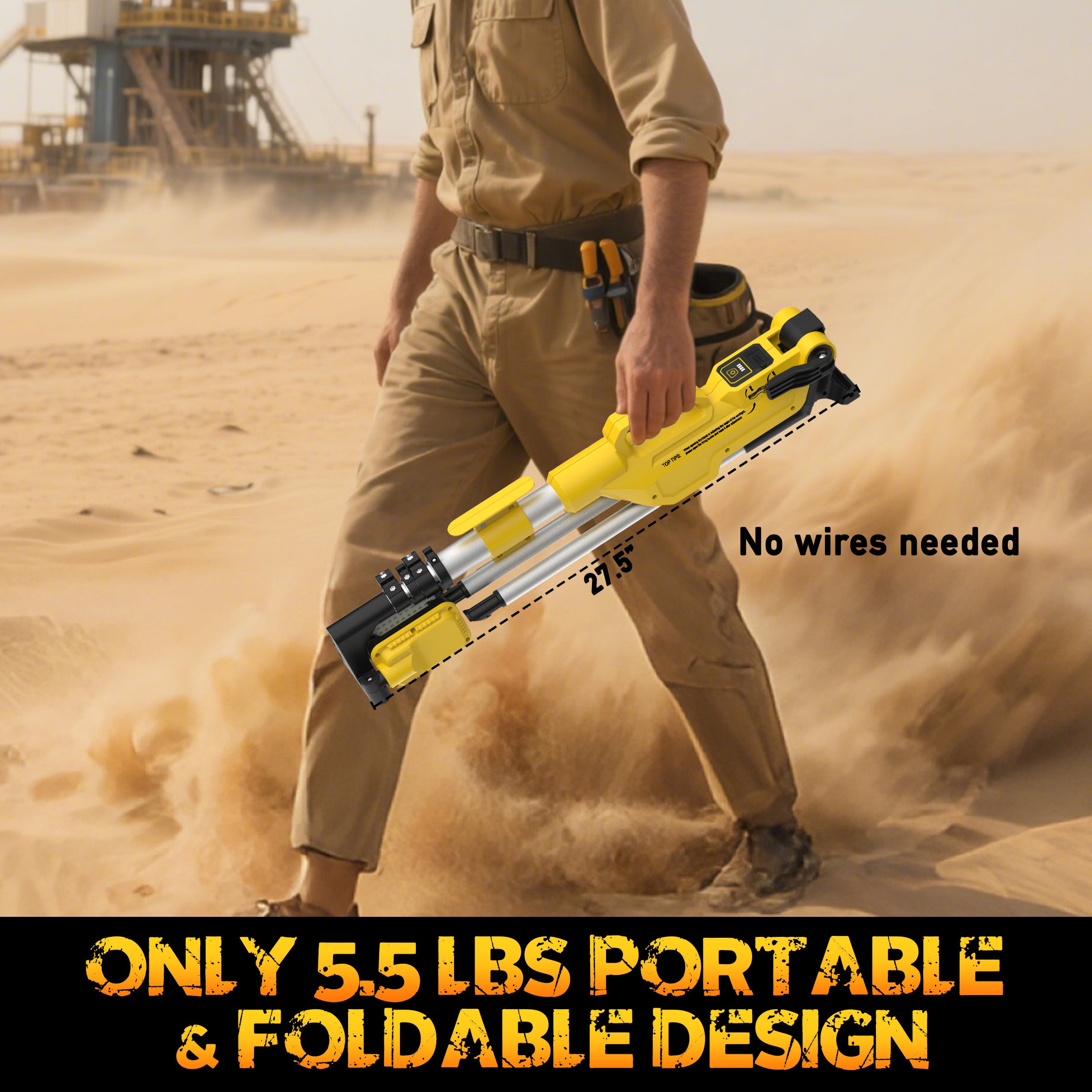 Hykoont MX5085 Multifunctional LED WorkMax Light with Power Bank 8000LM IP65 Tripod-Compatible for Outdoor and Emergency Use