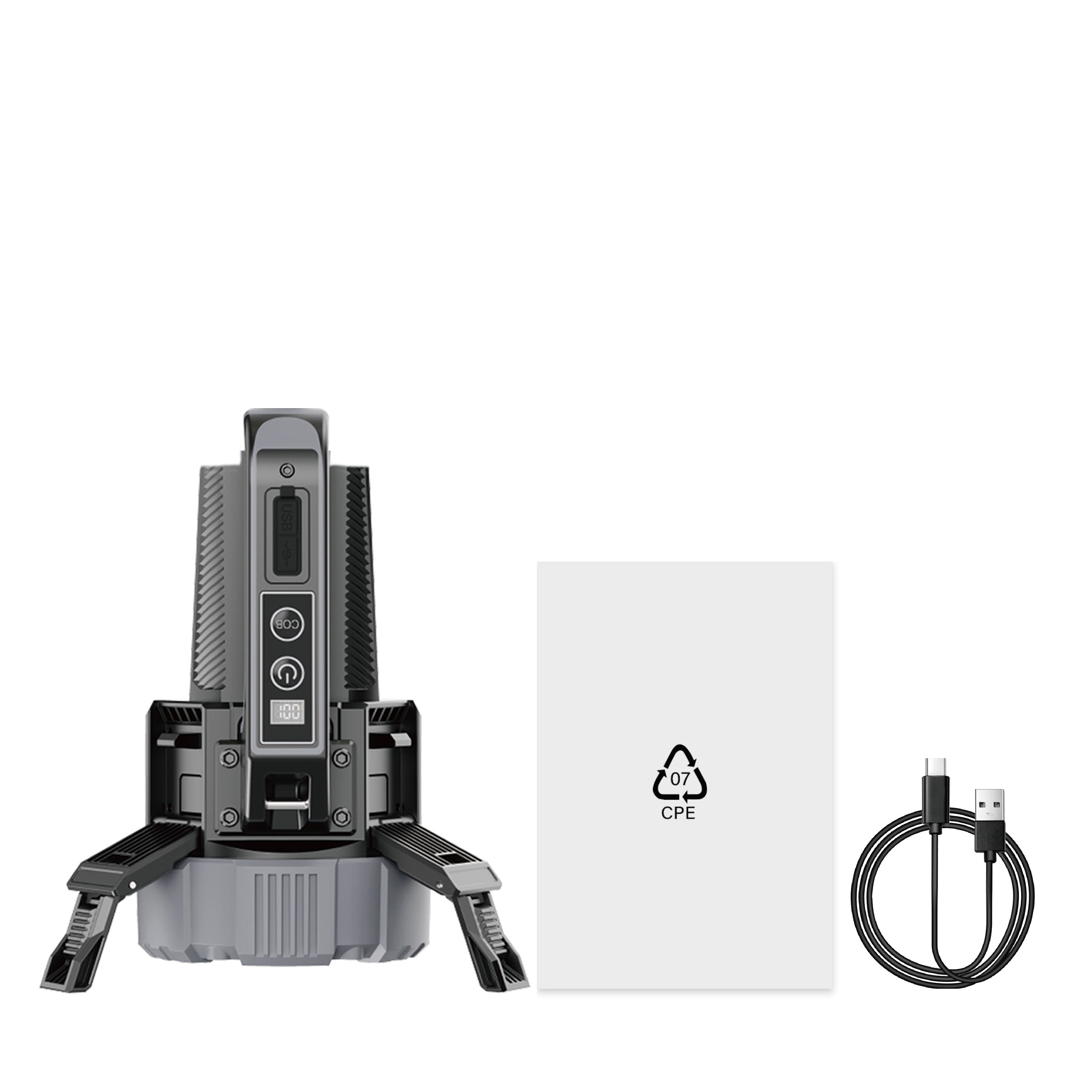 Hykoont LS018 Multi-Function 2 in 1 Flashlight Portable Extendable Adjustable Brightness CCT Bright