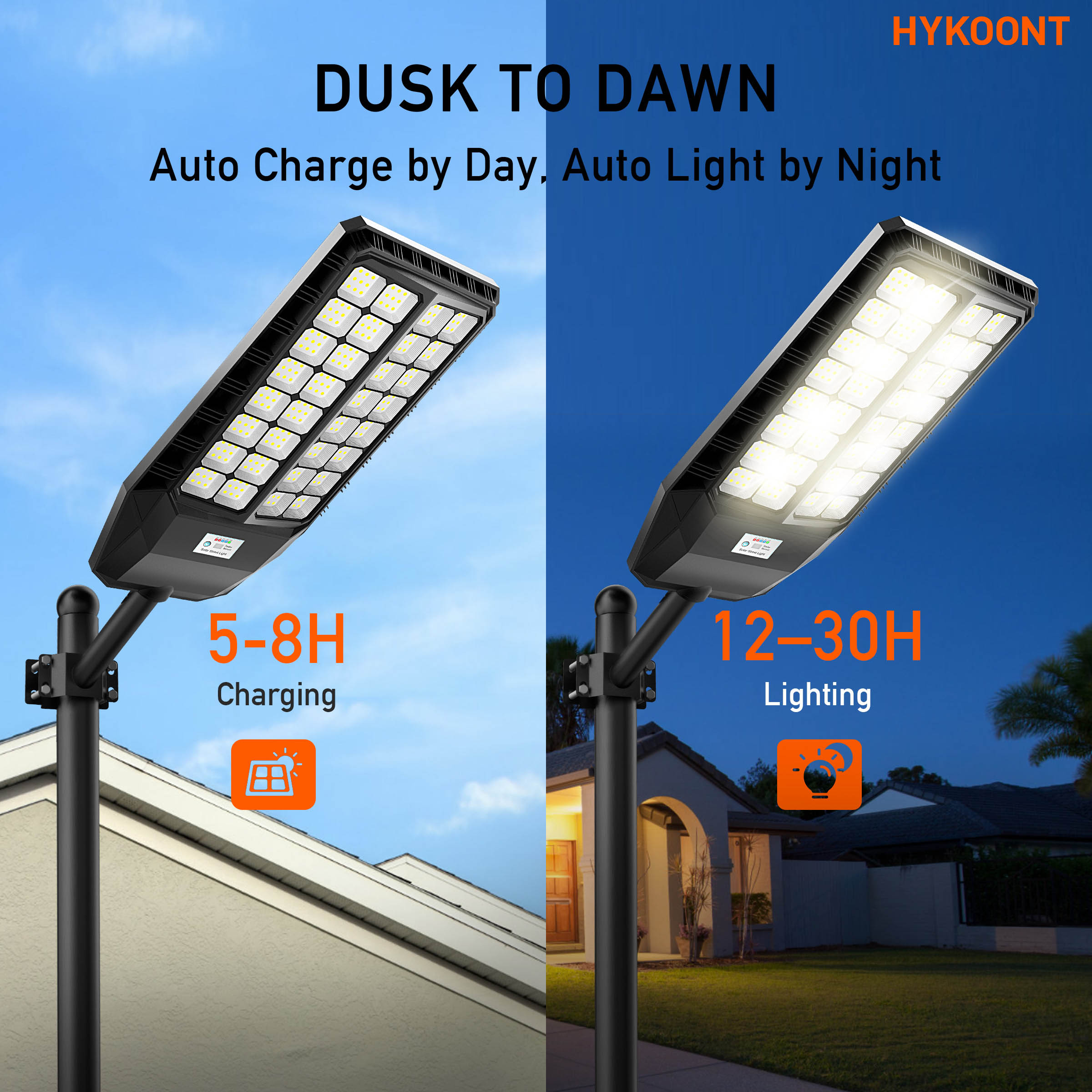 Hykoont TW032 7000W 550000LM Solar Street Light