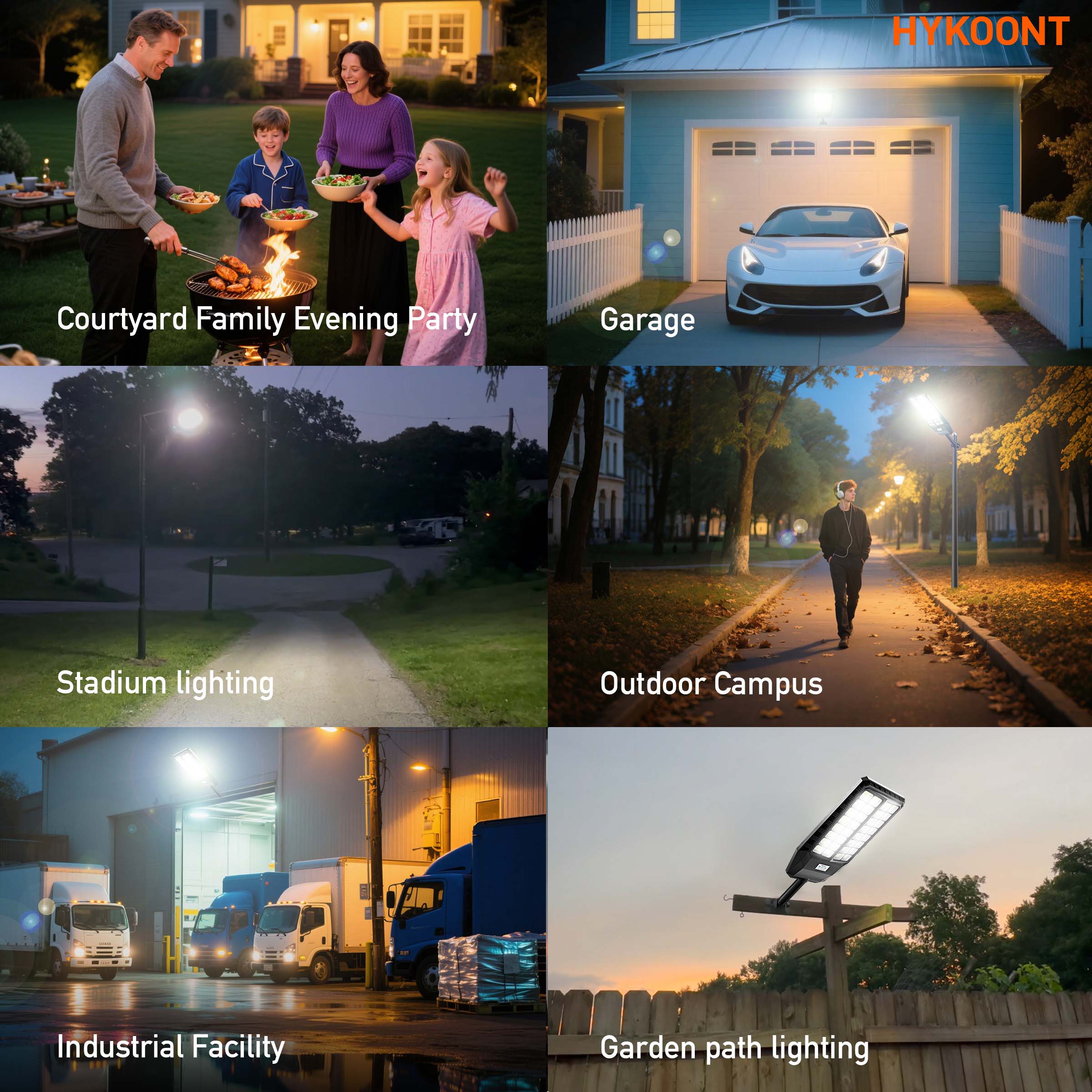 Hykoont TW032 7000W 550000LM Solar Street Light