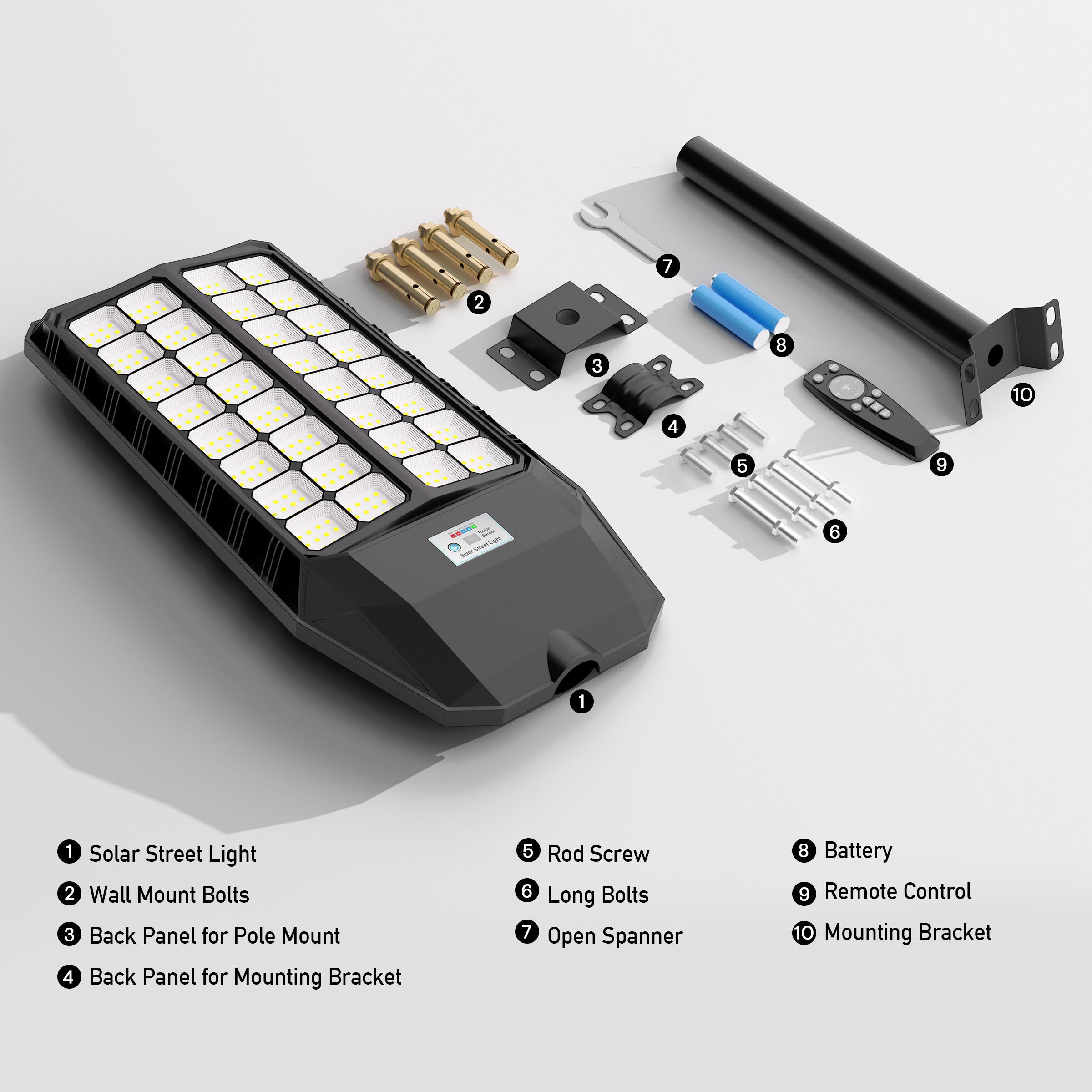 Hykoont TW032 7000W 550000LM Solar Street Light