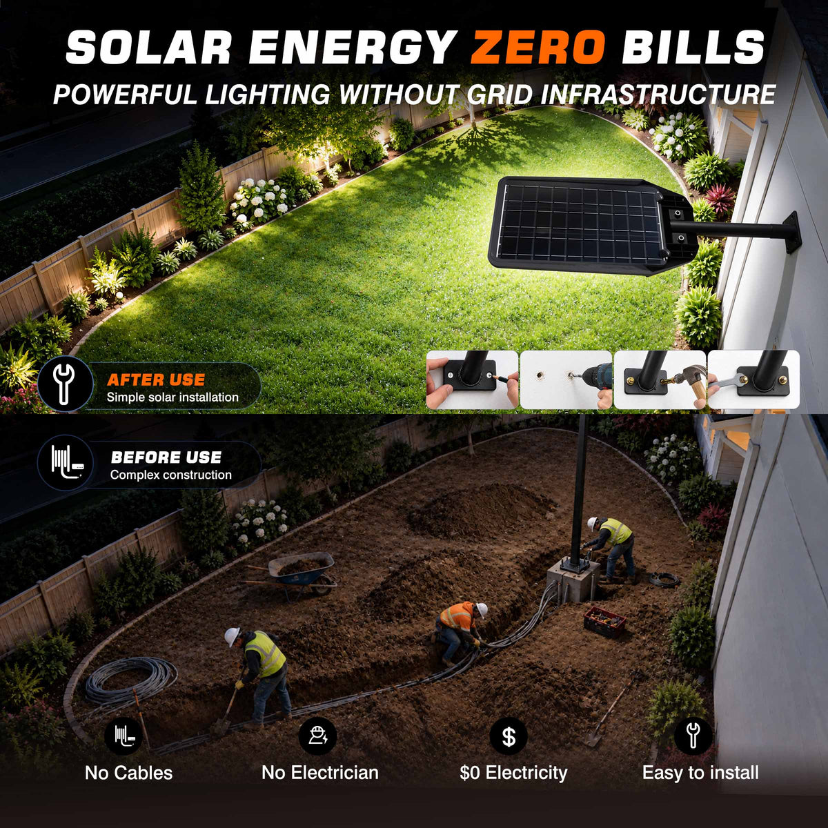 Hykoont TW015 15000LM Large Lens Solar Street Light Pre-Order (Ships in 1 month)