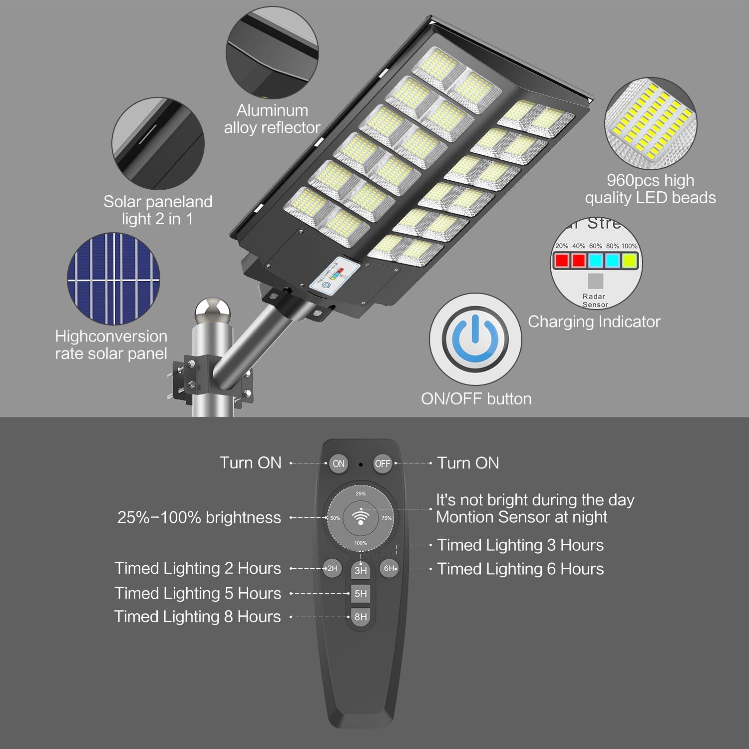 BC024 Solar Street Light 180W