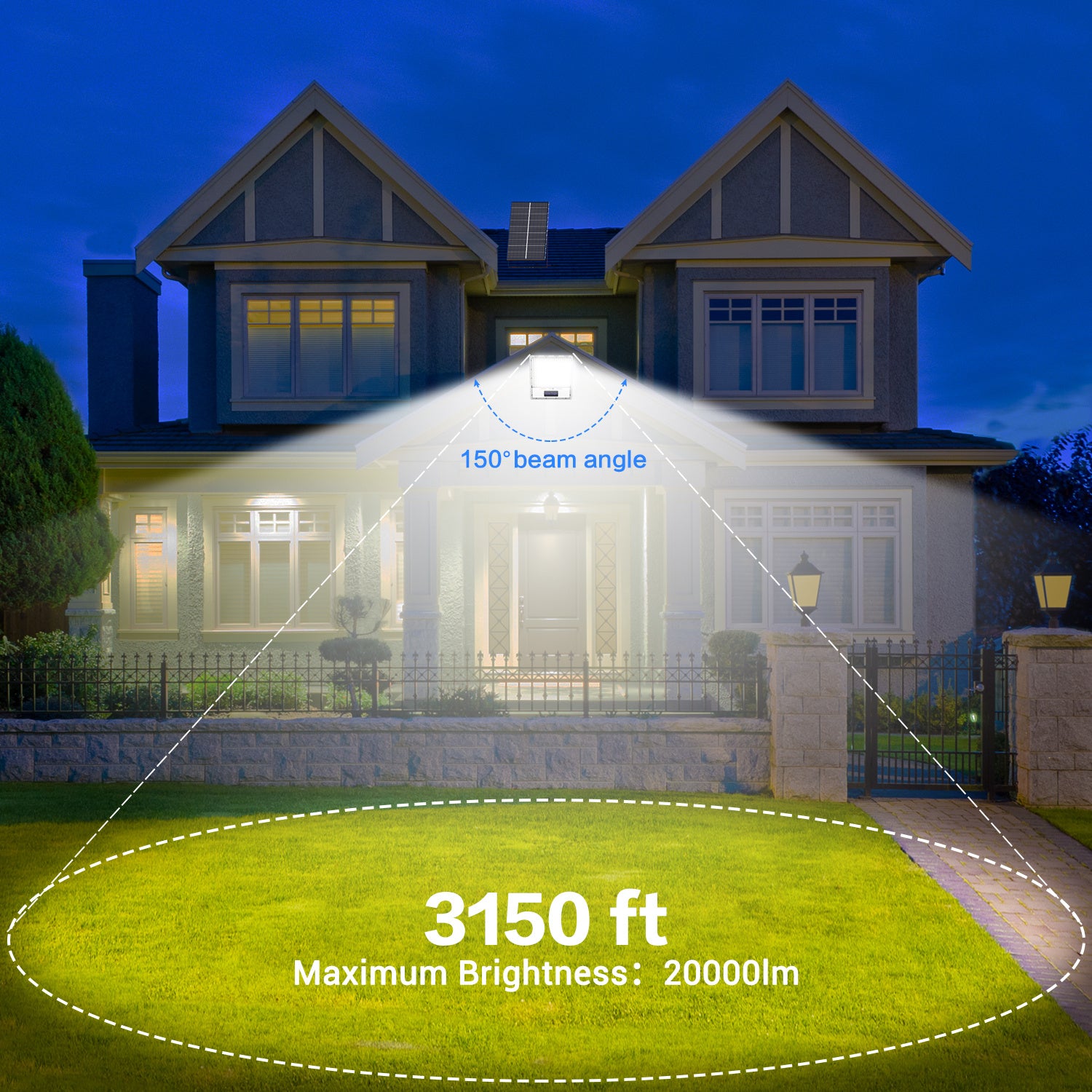 Hykoont XC930 Solar Flood Lights