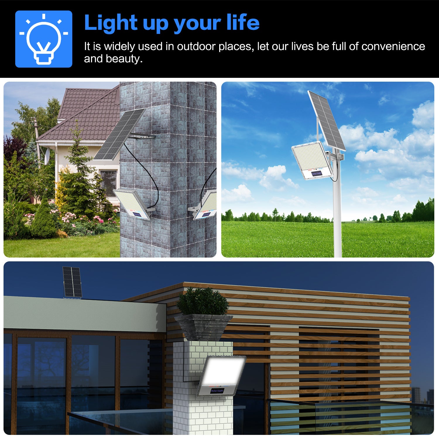 Hykoont XC930 Solar Flood Lights