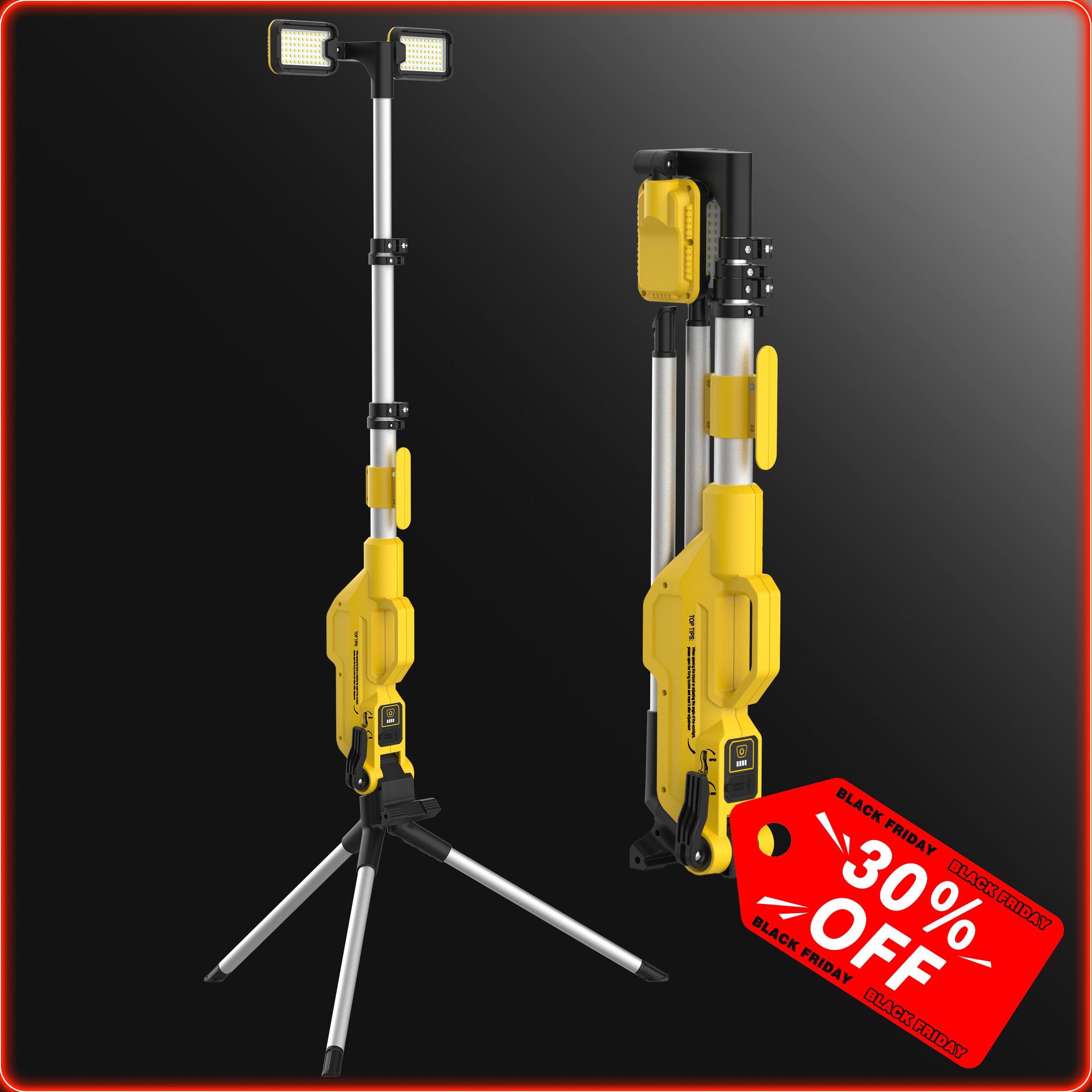 Hykoont MX5085 Multifunctional LED WorkMax Light with Power Bank 8000LM IP65 Tripod-Compatible for Outdoor and Emergency Use