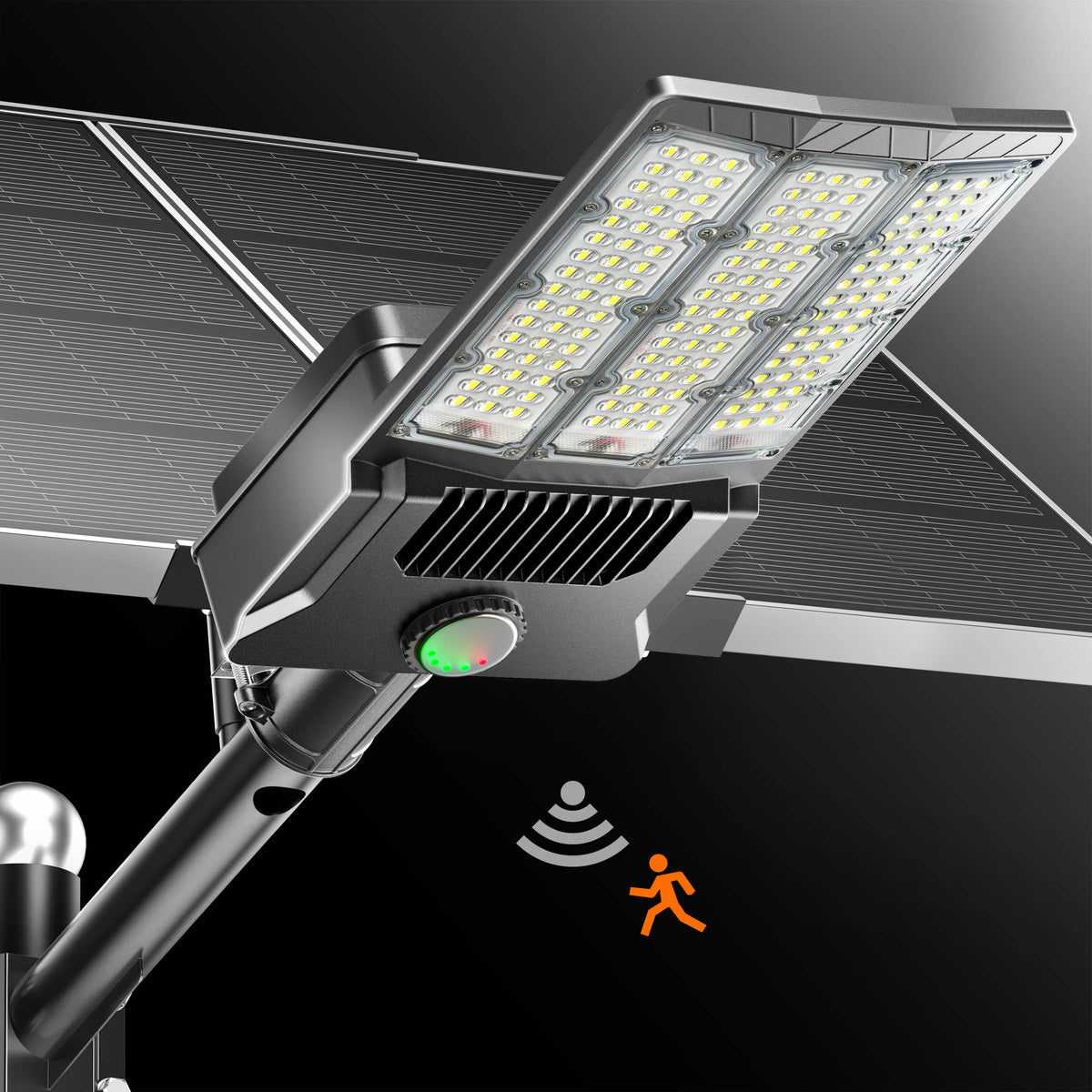 Hykoont SZ400 85000LM Dual Panel Upgraded Commericial Solar Street Light