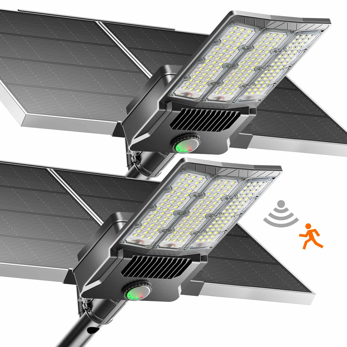 Hykoont SZ400 85000LM Dual Panel Upgraded Commericial Solar Street Light