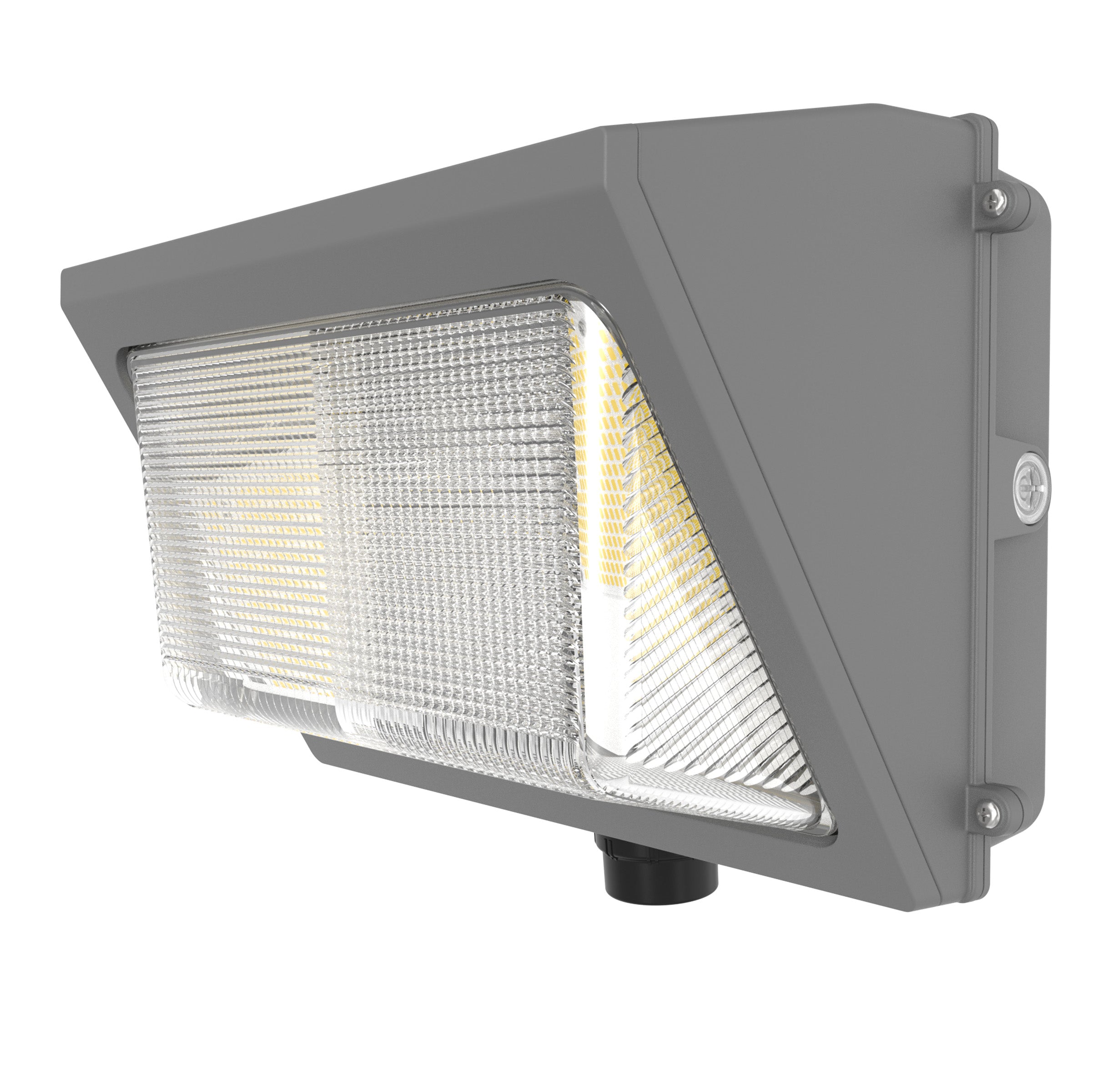 Hykoont WK04 Series Half Cut Wall Pack Light Dimmable and Selectable CCT