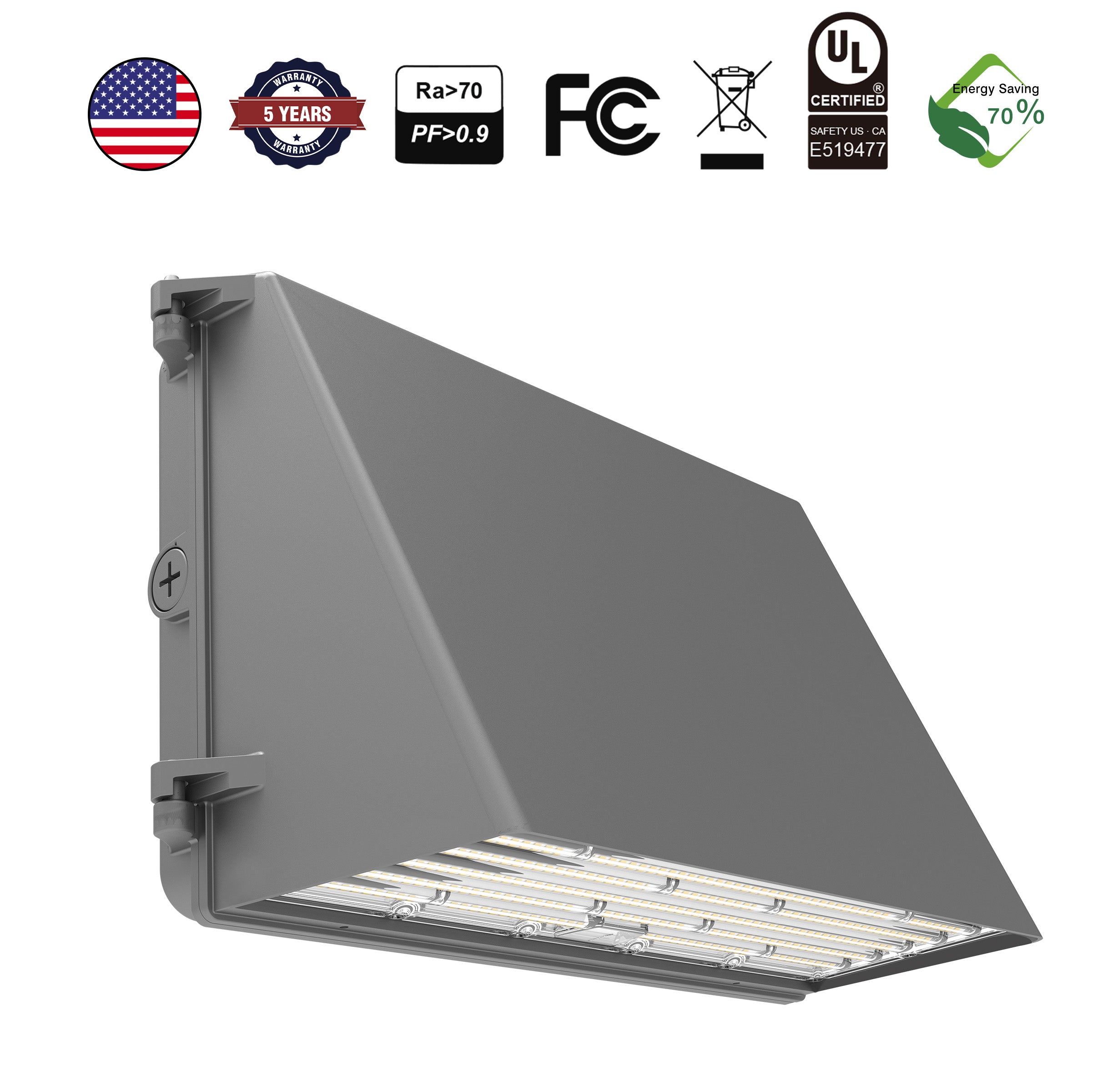Hykoont WK07 Series Full Cutoff Wall Pack DLC Premium Modern Design