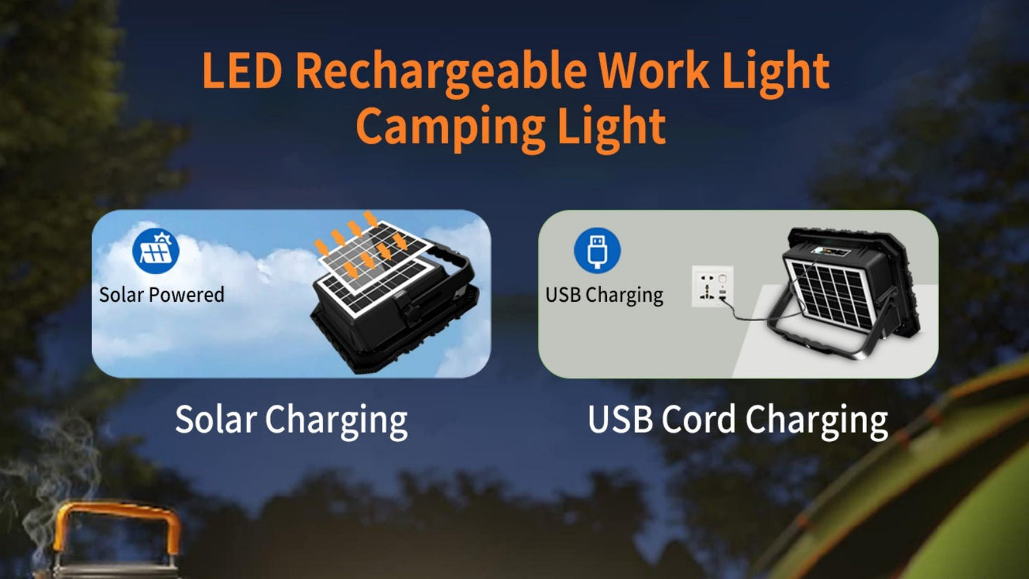 Illuminate Your Outdoor Adventures with the Hykoont IP66 Multifunctional LED Solar Work Light