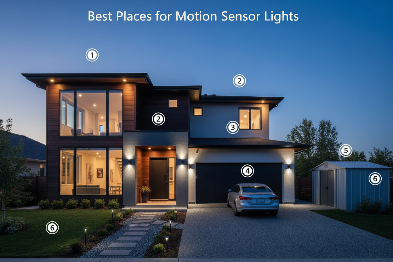 Best Places to Install Motion Sensor Lights For Maximum Effectiveness: Complete Guide