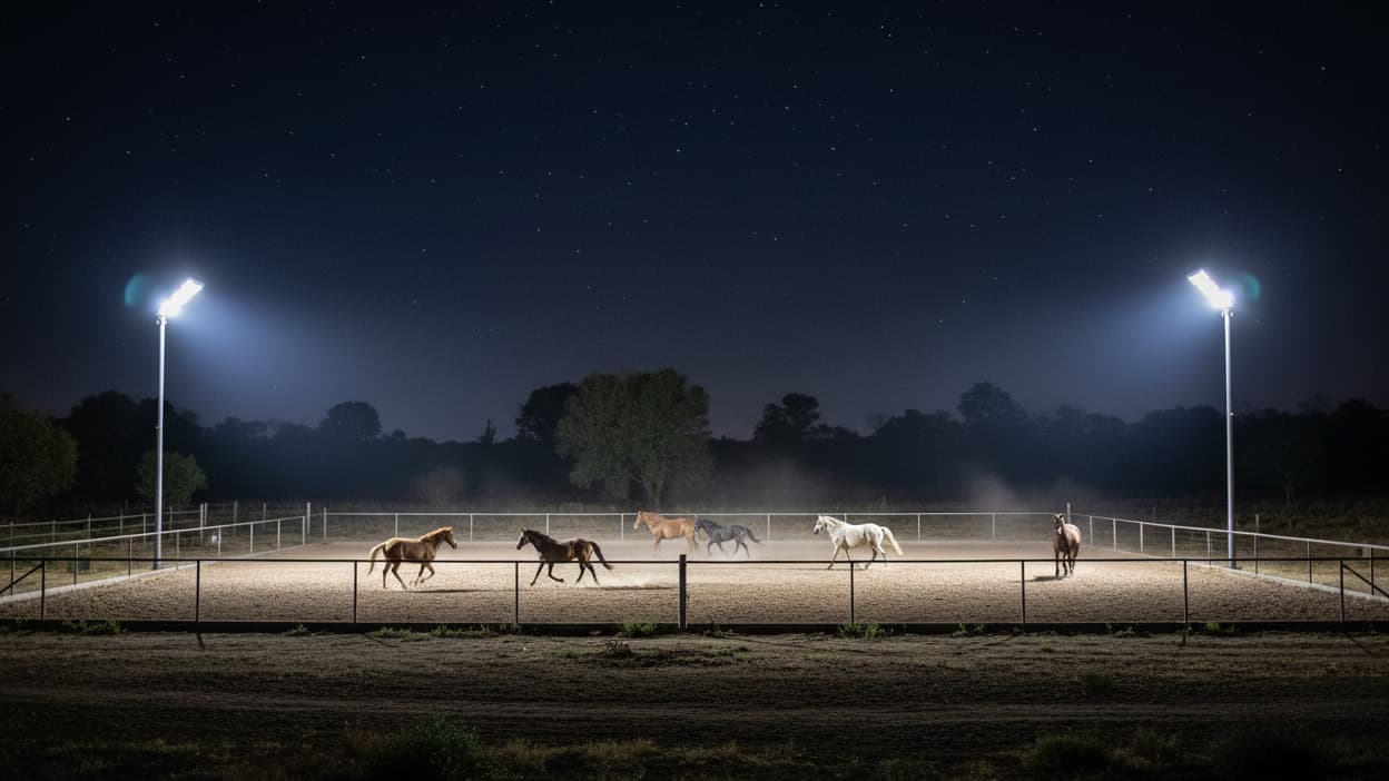 Off-Grid Lighting: How to Light a Remote Horse Arena Without Power