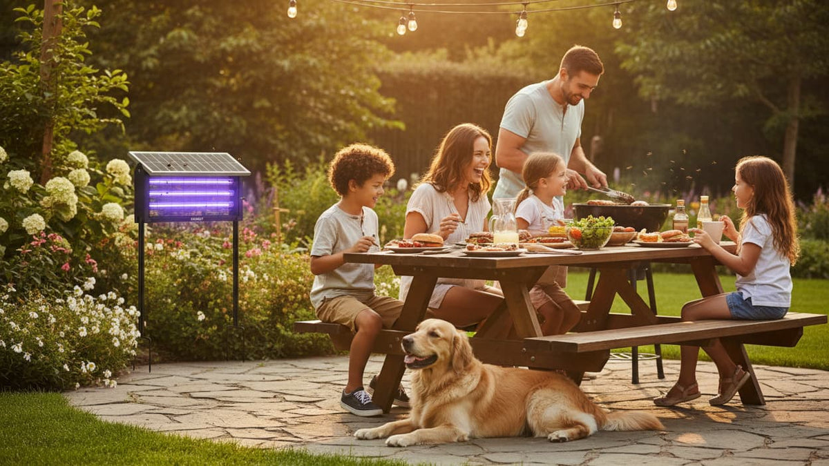 Eco-Friendly Mosquito Control Safe for Pets & Kids | Solar Bug Zappers ...