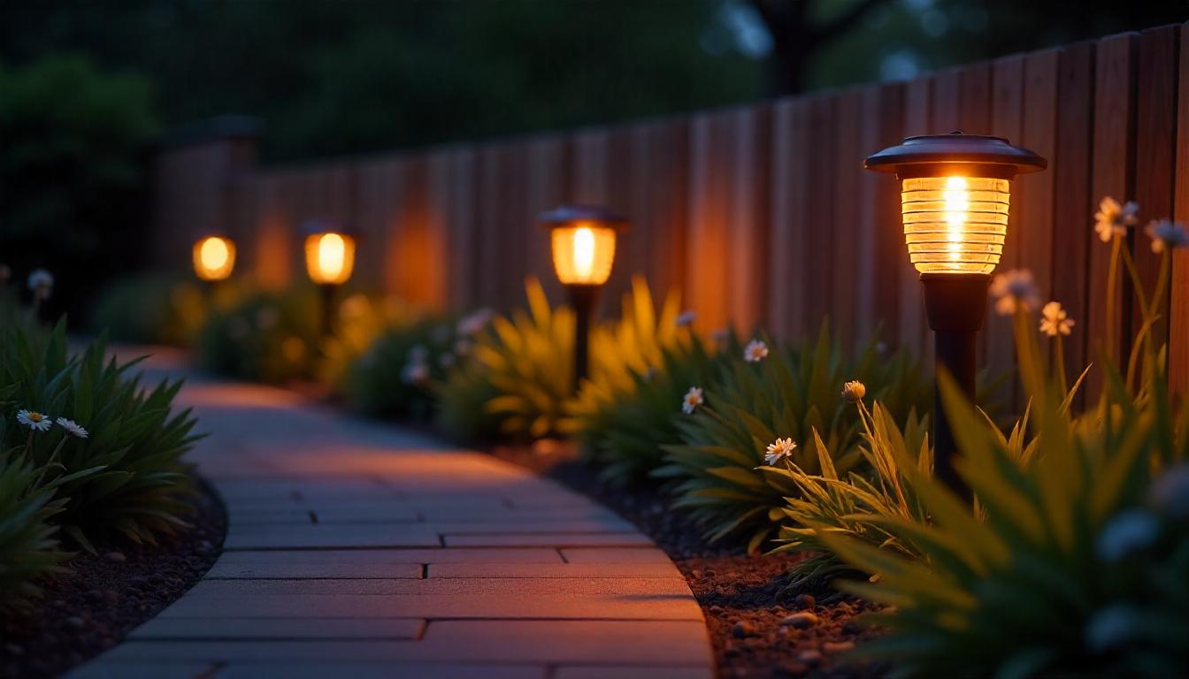 solar post lights