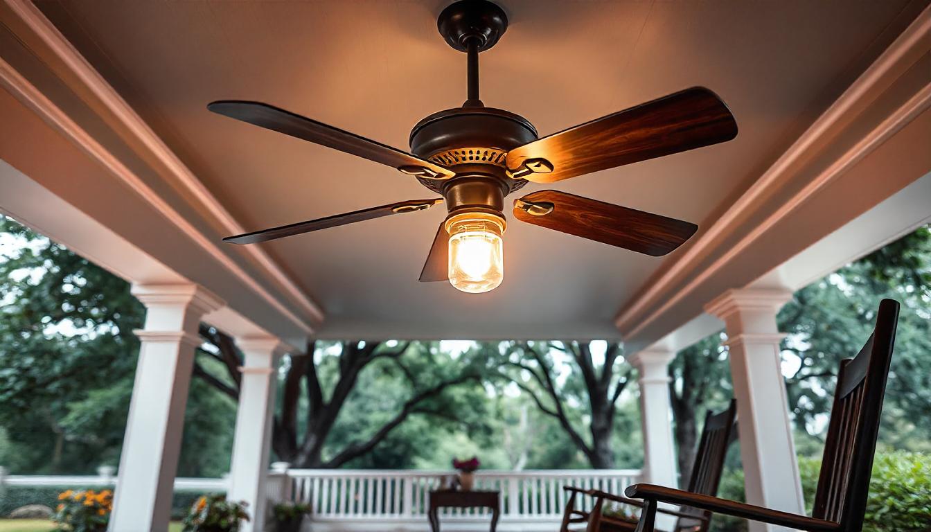 outdoor ceiling fan with light