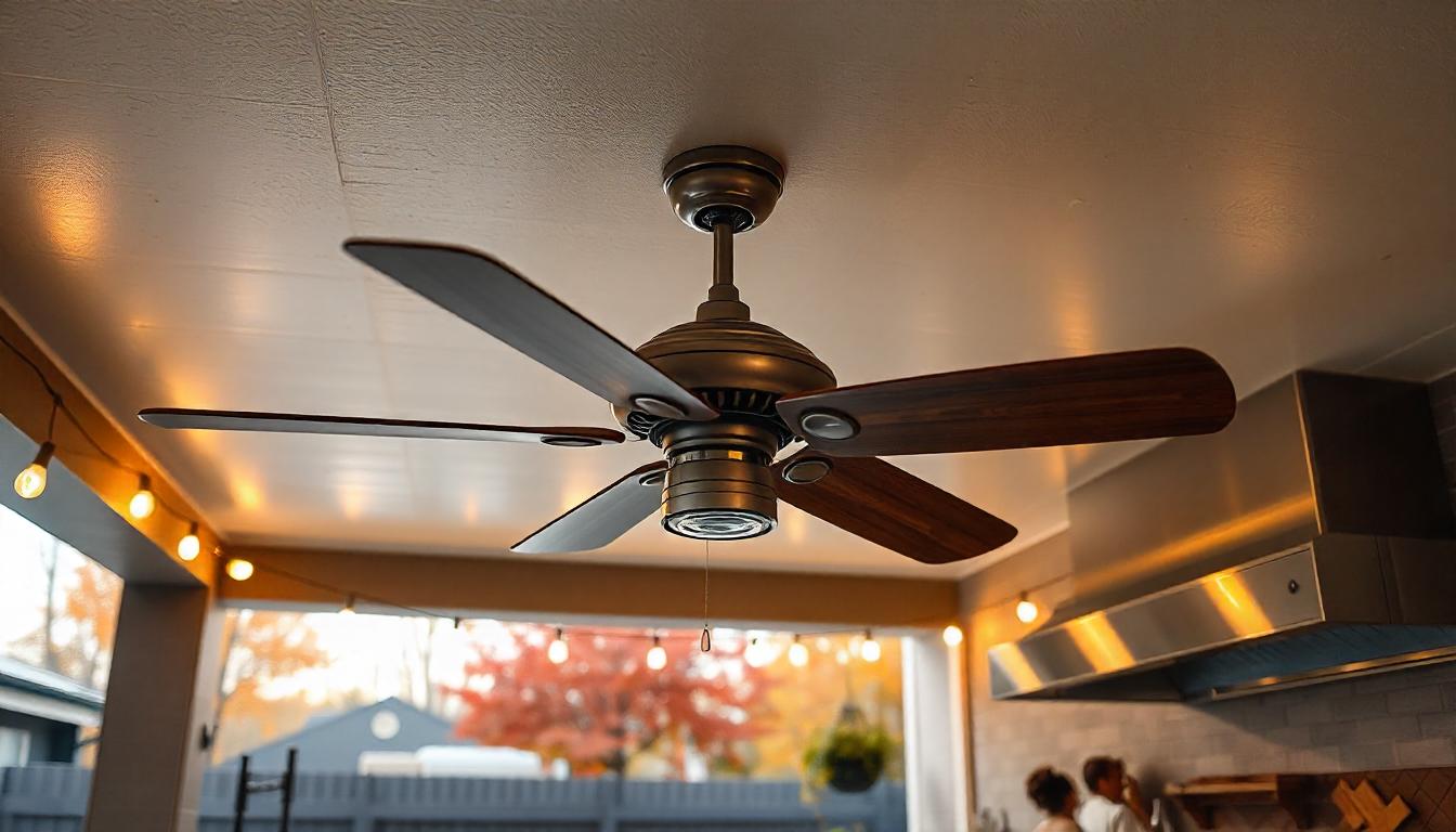 modern ceiling fan with light