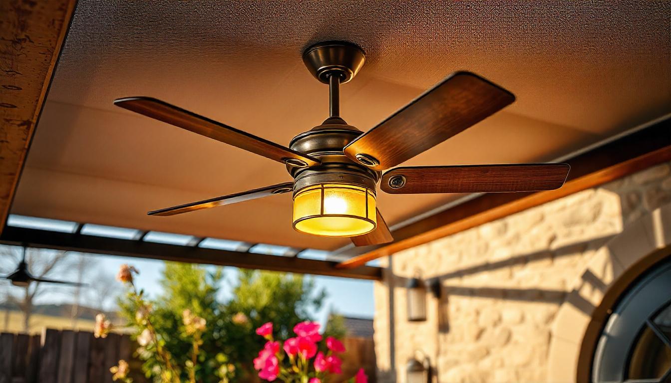 modern ceiling fan with light