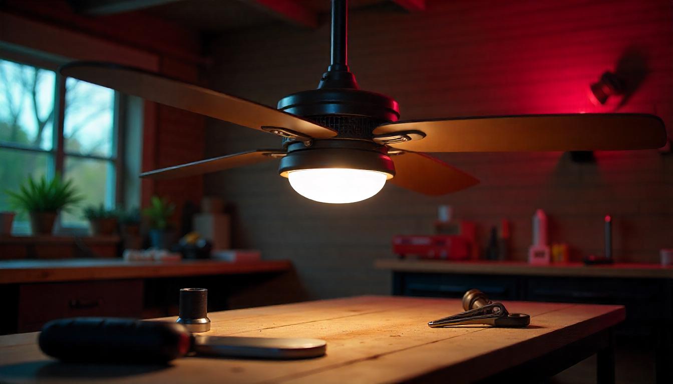 modern ceiling fan with light