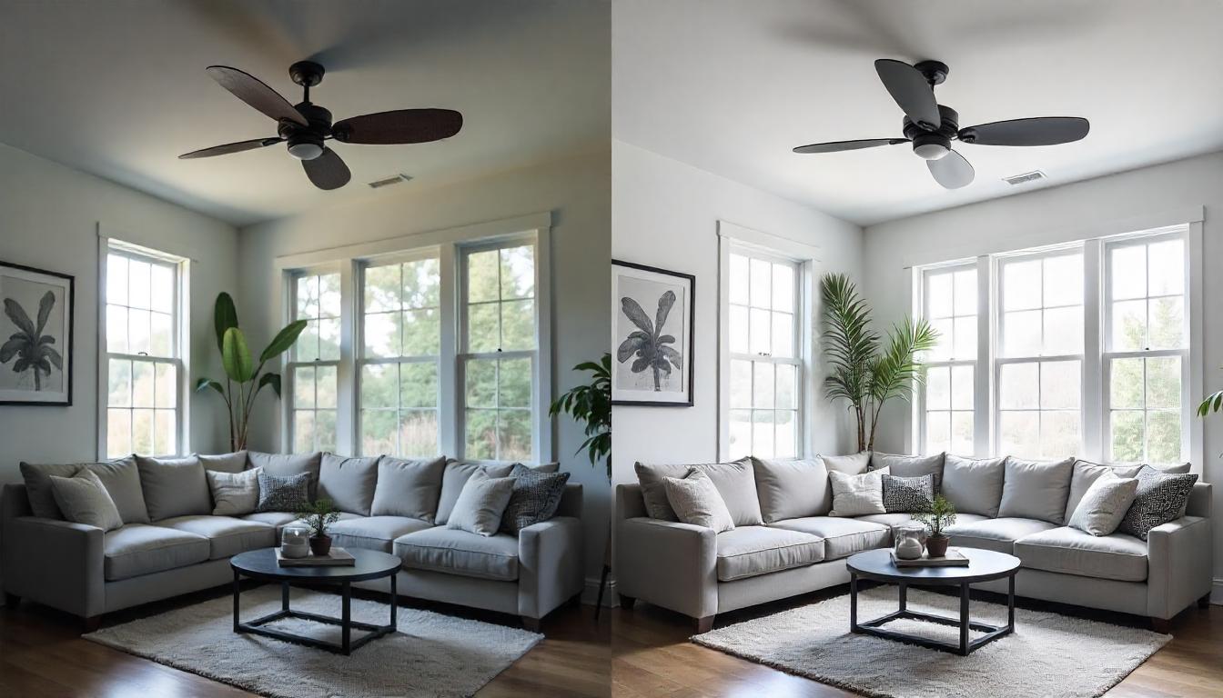 modern ceiling fan with light