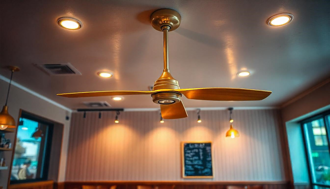 modern ceiling fan with light