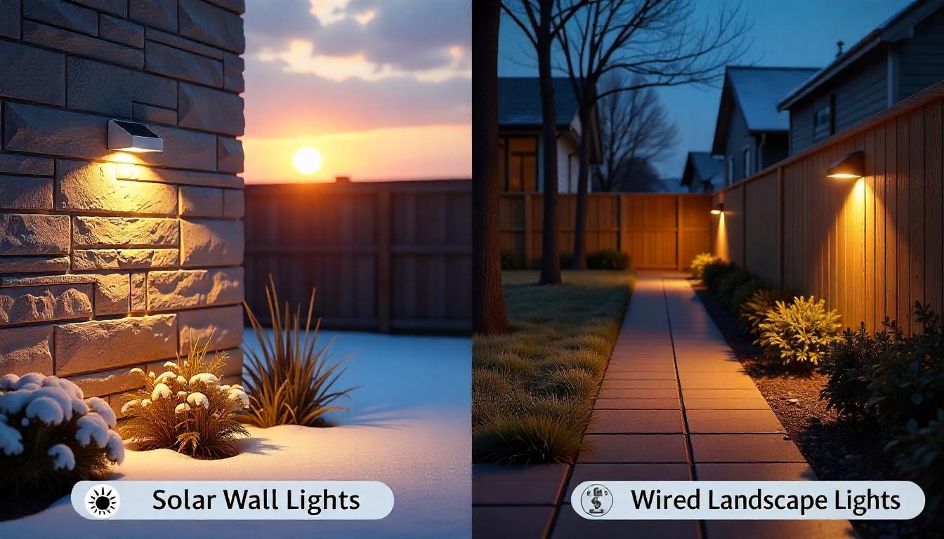 Solar Wall Light vs. Wired Landscape Lights: Which Is Best?