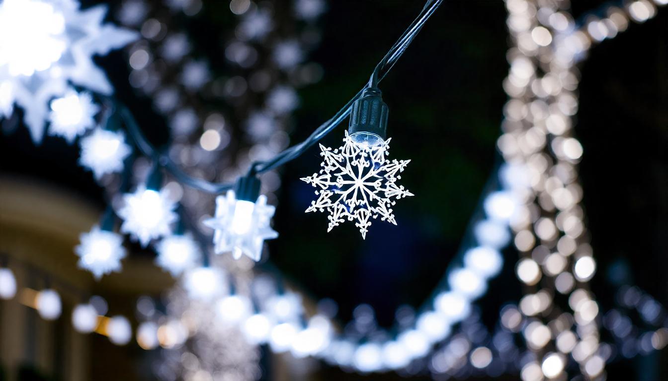 white outdoor christmas lights