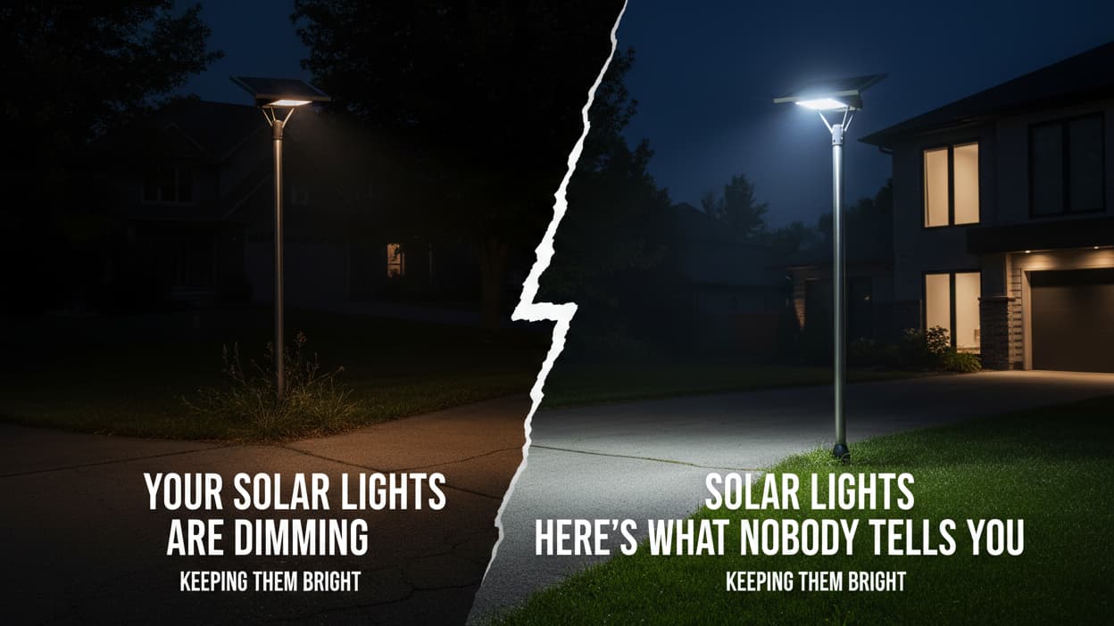 Your Solar Lights Are Dimming — Here's What Nobody Tells You About Keeping Them Bright