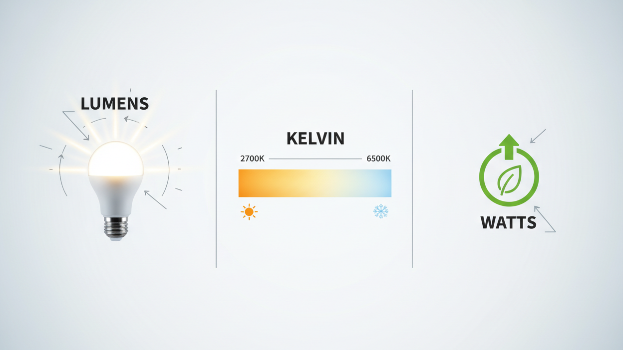 Lumens vs Kelvin vs Watts: How to Choose the Right LED Lighting for Every Application