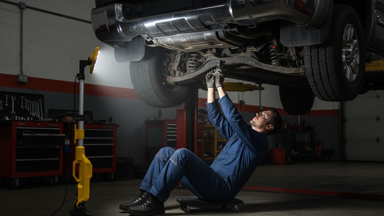 Your Shop Is Dark. Your Work Doesn't Have to Be — The MX5085 Work Light Mechanics Actually Trust