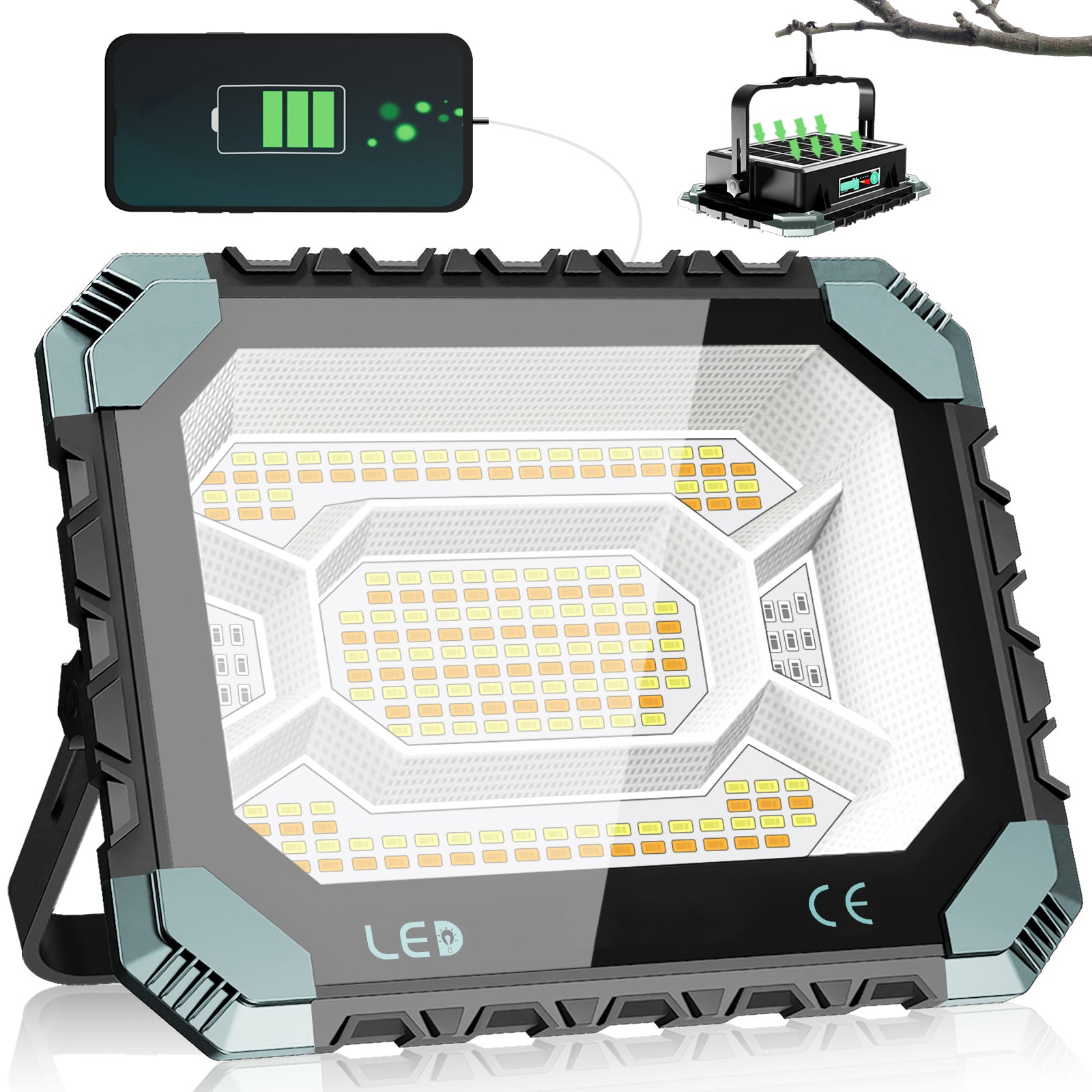 Hykoont IP66 Multifunctional LED Solar Work Light