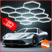 Hykoont 47840LM LED Hexagon Garage Lights 5-Grid,11-Grid