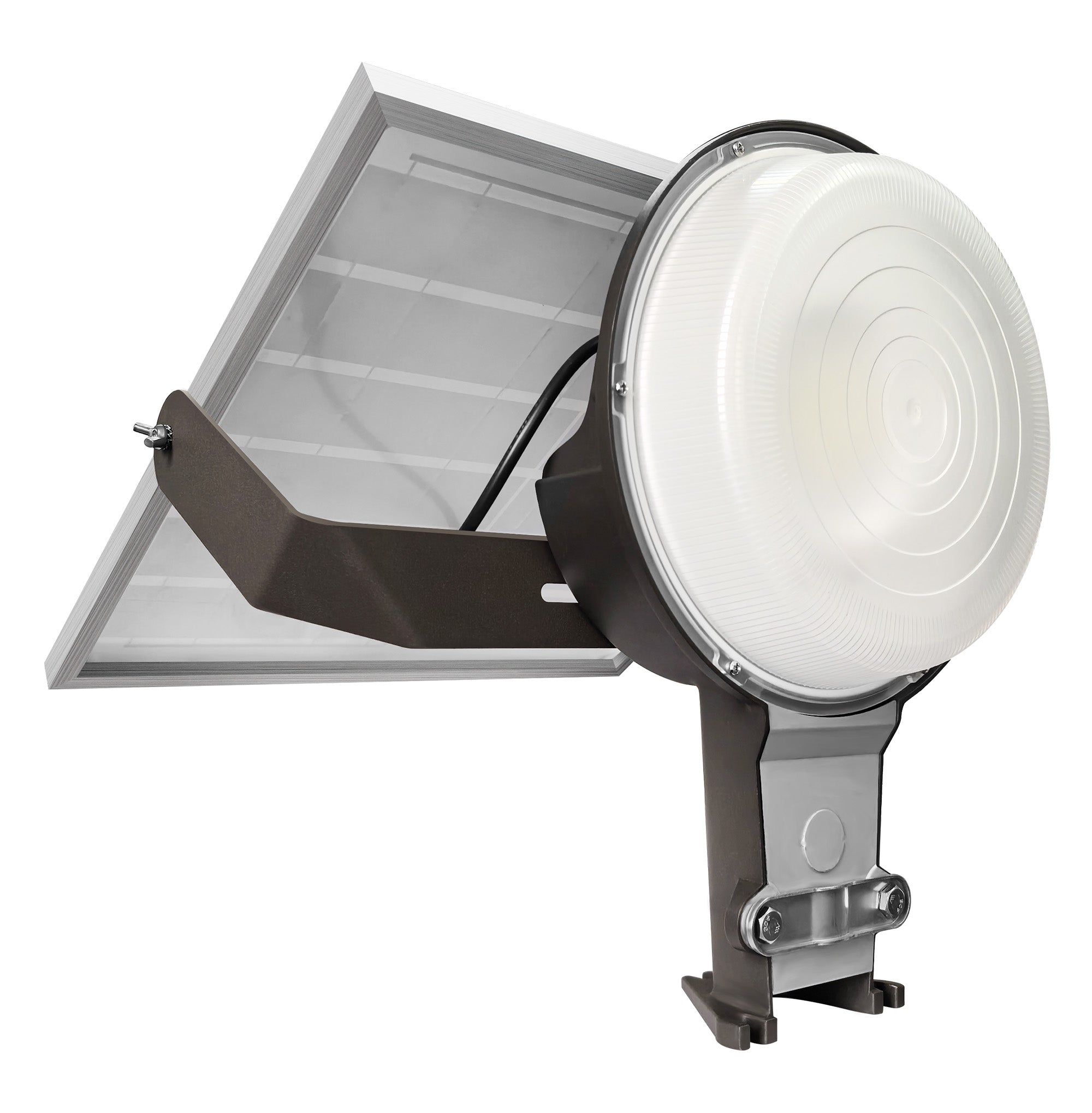 Hykoont ZD475 Solar Barn Light with Photocell CCT Adjustable Durable Die-Cast Aluminum