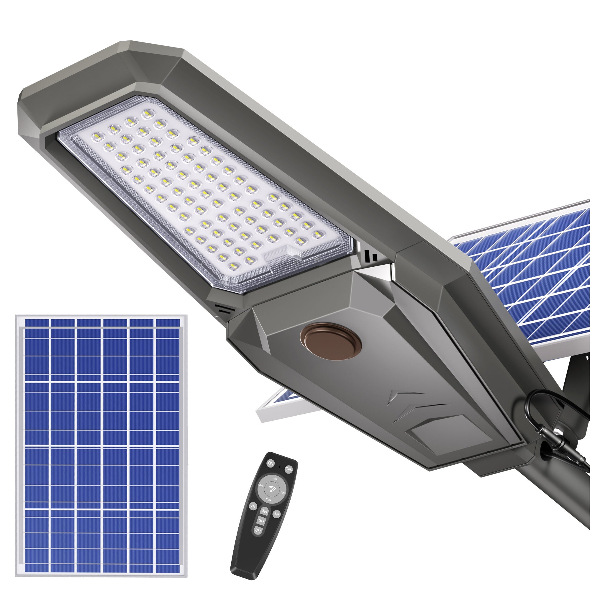 Hykoont 3000W XJ300 Solar Street Light Outdoor For Yard, Country