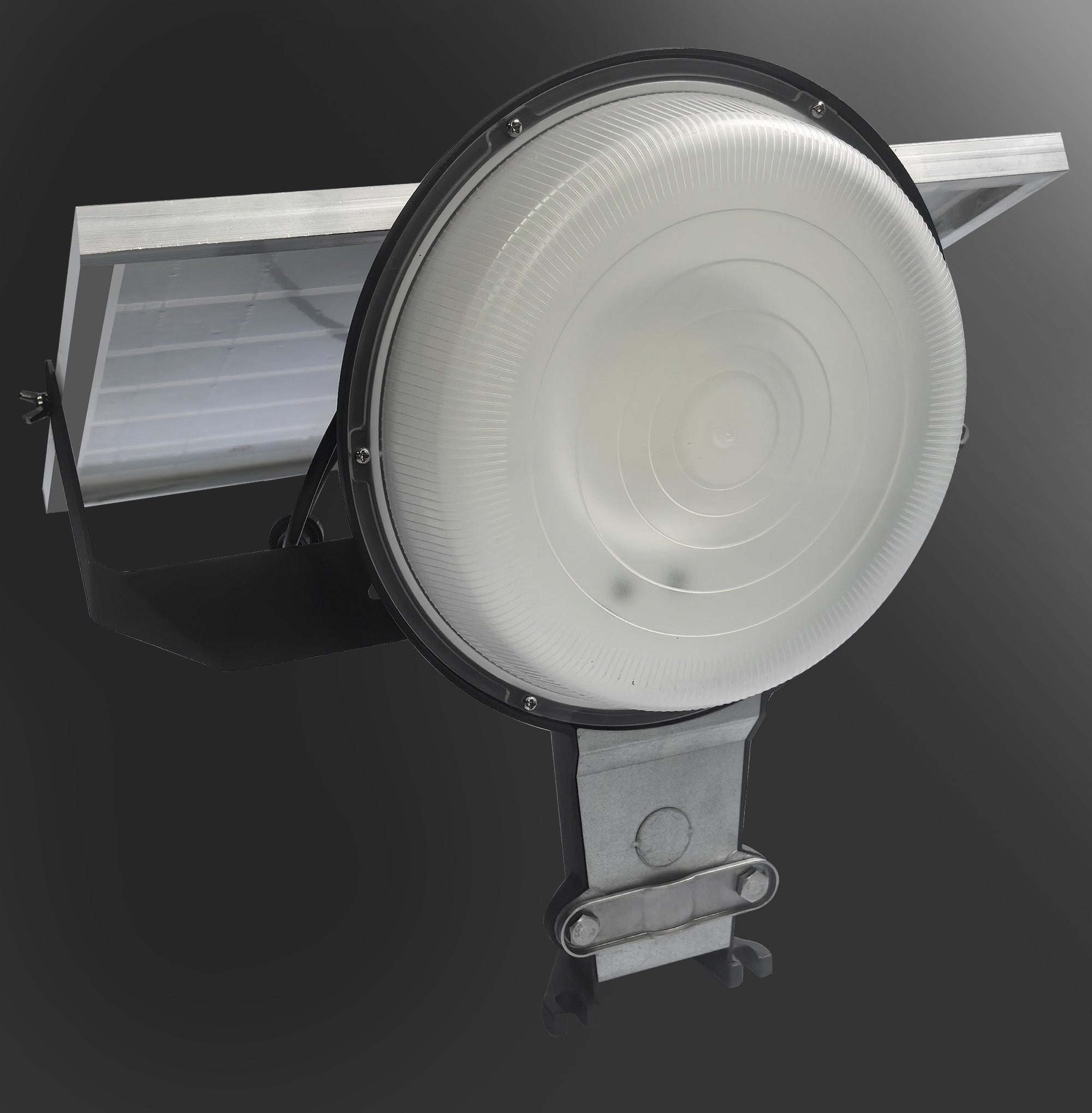 Hykoont ZD475 Solar Barn Light with Photocell CCT Adjustable Durable Die-Cast Aluminum