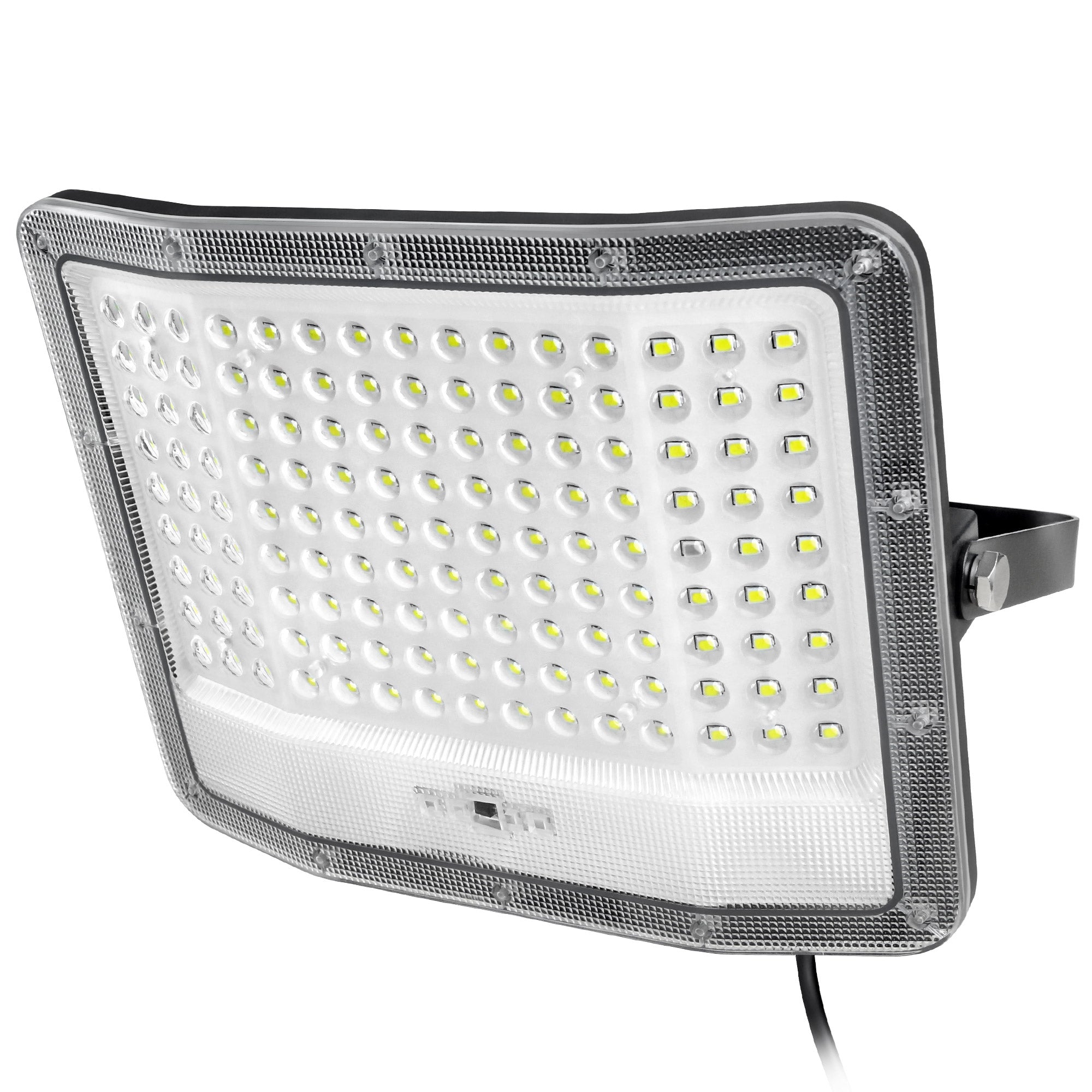 Hykoont High-Efficiency FF200 Solar LED Floodlight with 6500K Daylight 3 Sided Illumination