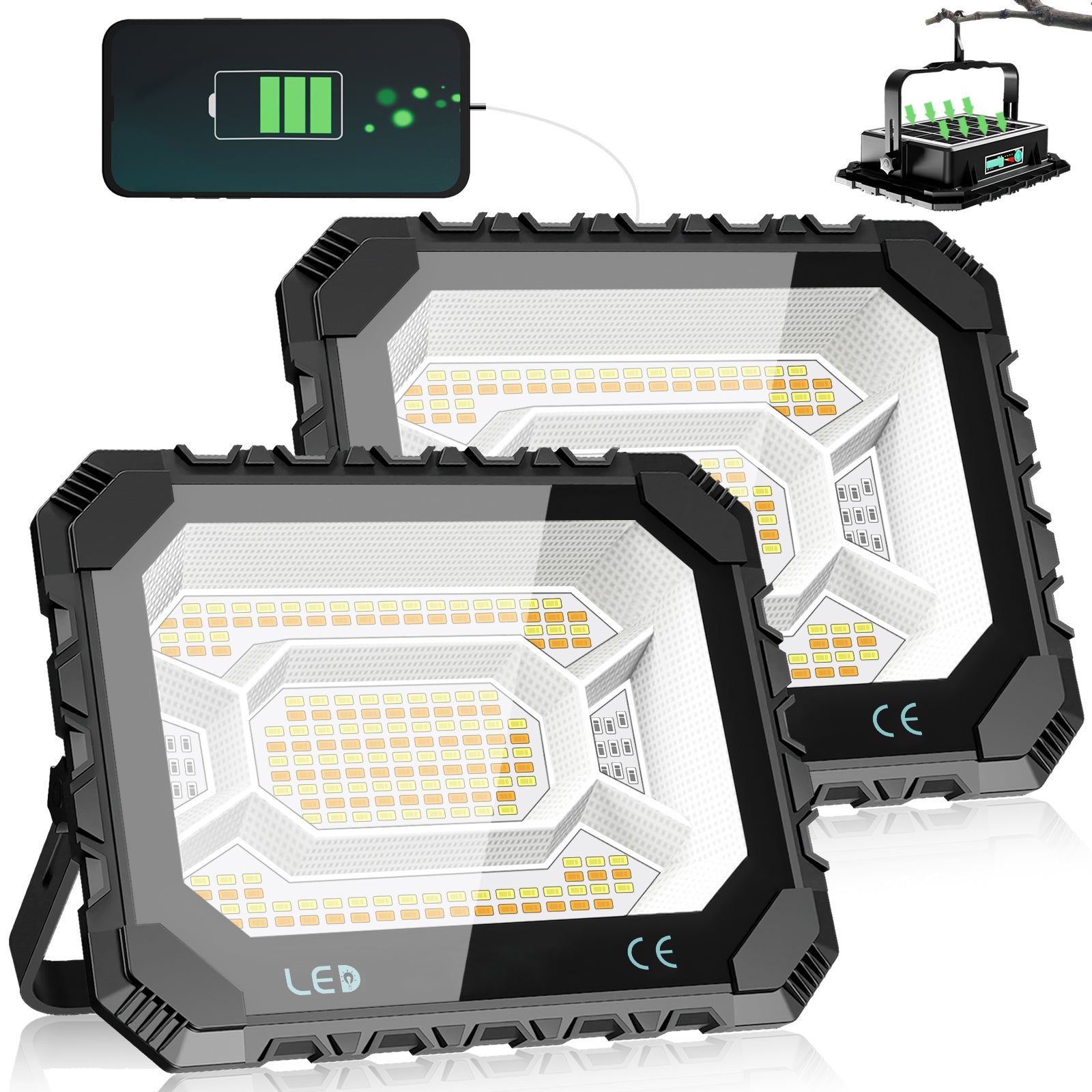 Hykoont IP66 Multifunctional LED Solar Work Light