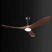 Hykoont Dark Walnut Ceiling Fan with Light | Downrod Design, 6 Speeds