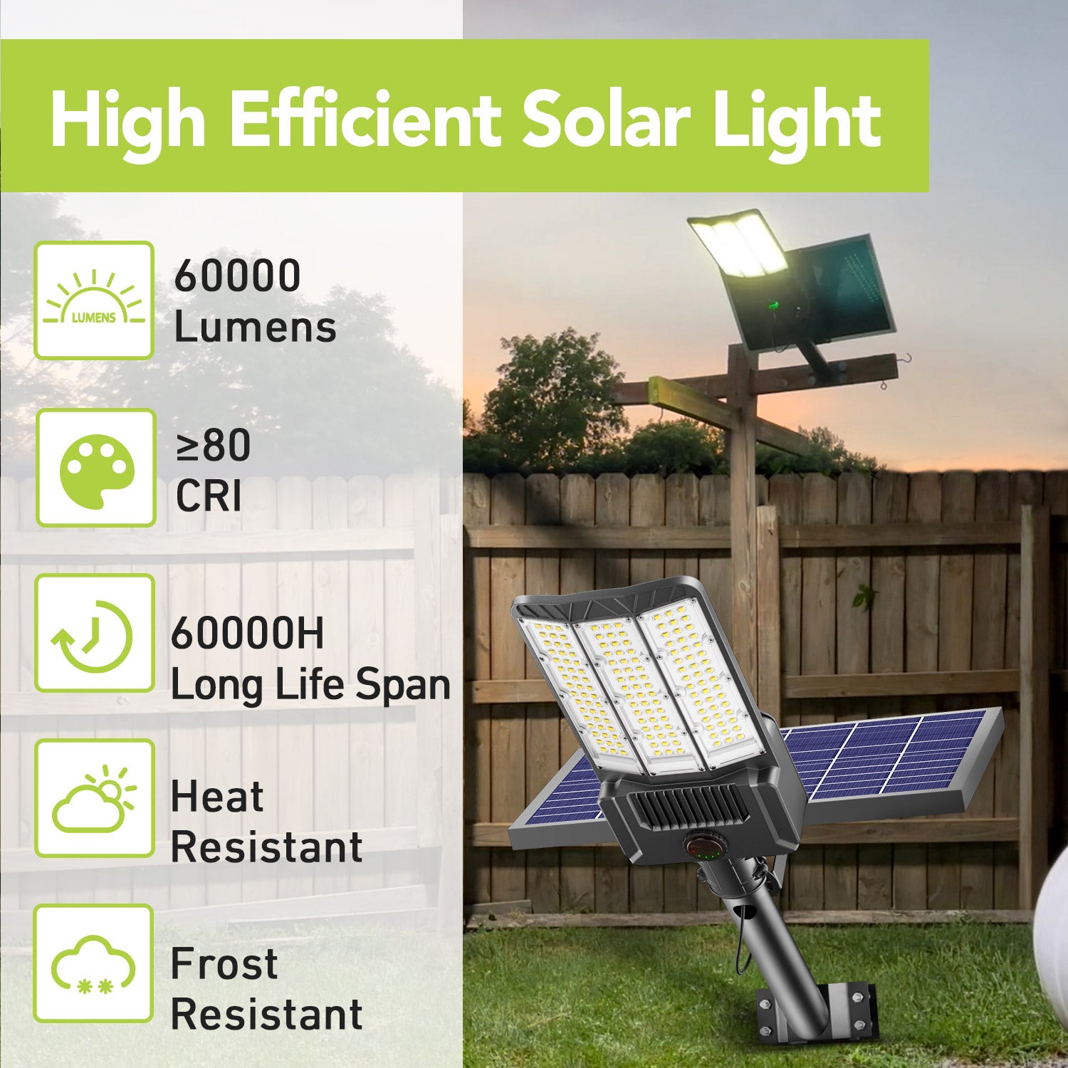 Hykoont SZ300 Commercial Solar Street Lights 400W 60000LM Special Offer