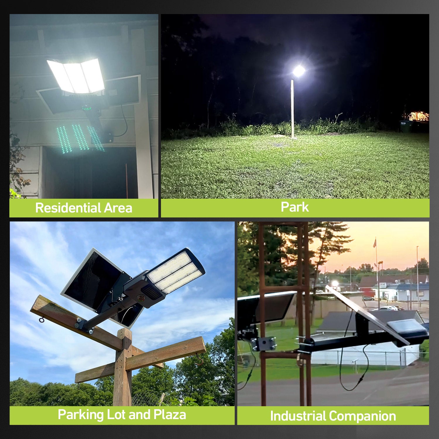 Hykoont SZ300 Commercial Solar Street Lights 400W 60000LM