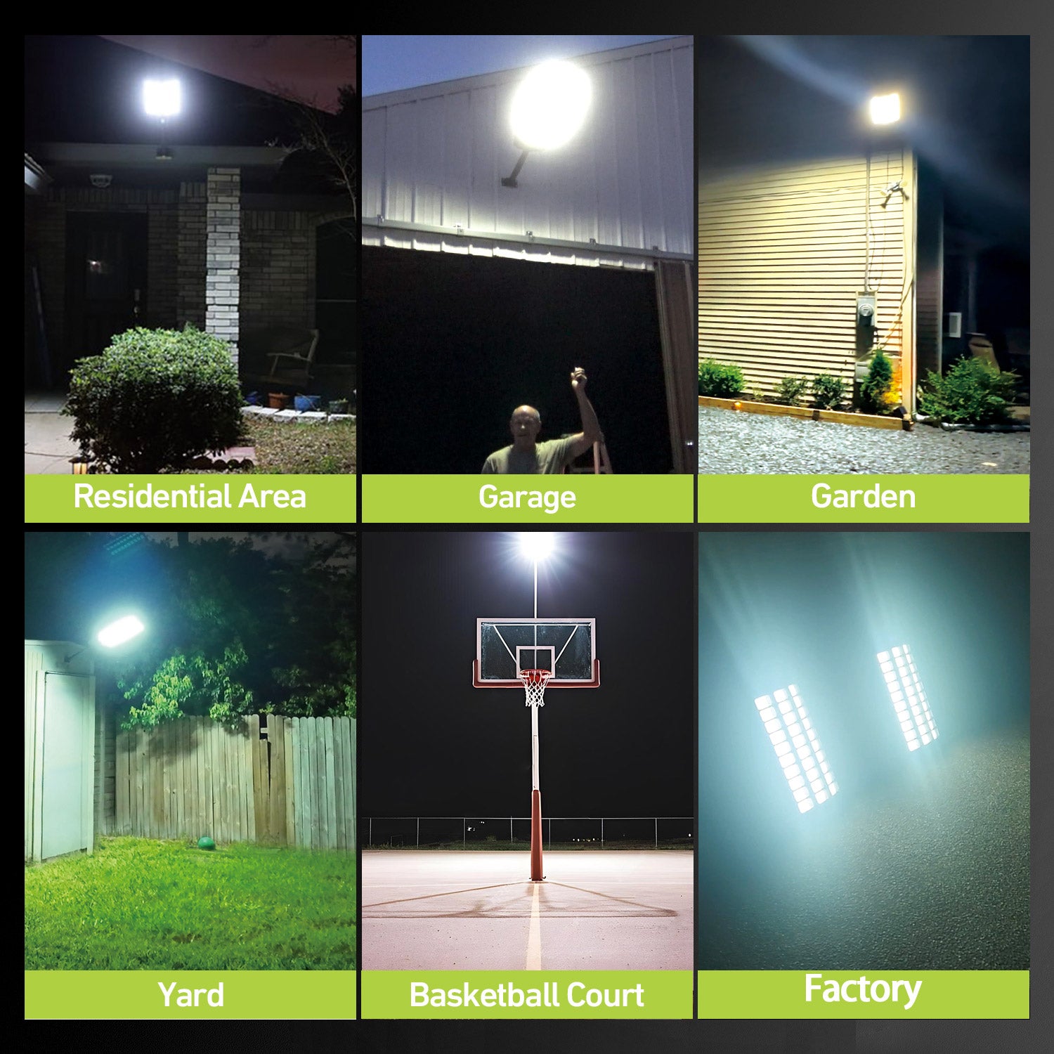 Hykoont TW030 300W Solar Street Light 42000 Lumens Dusk to Dawn 2Pack