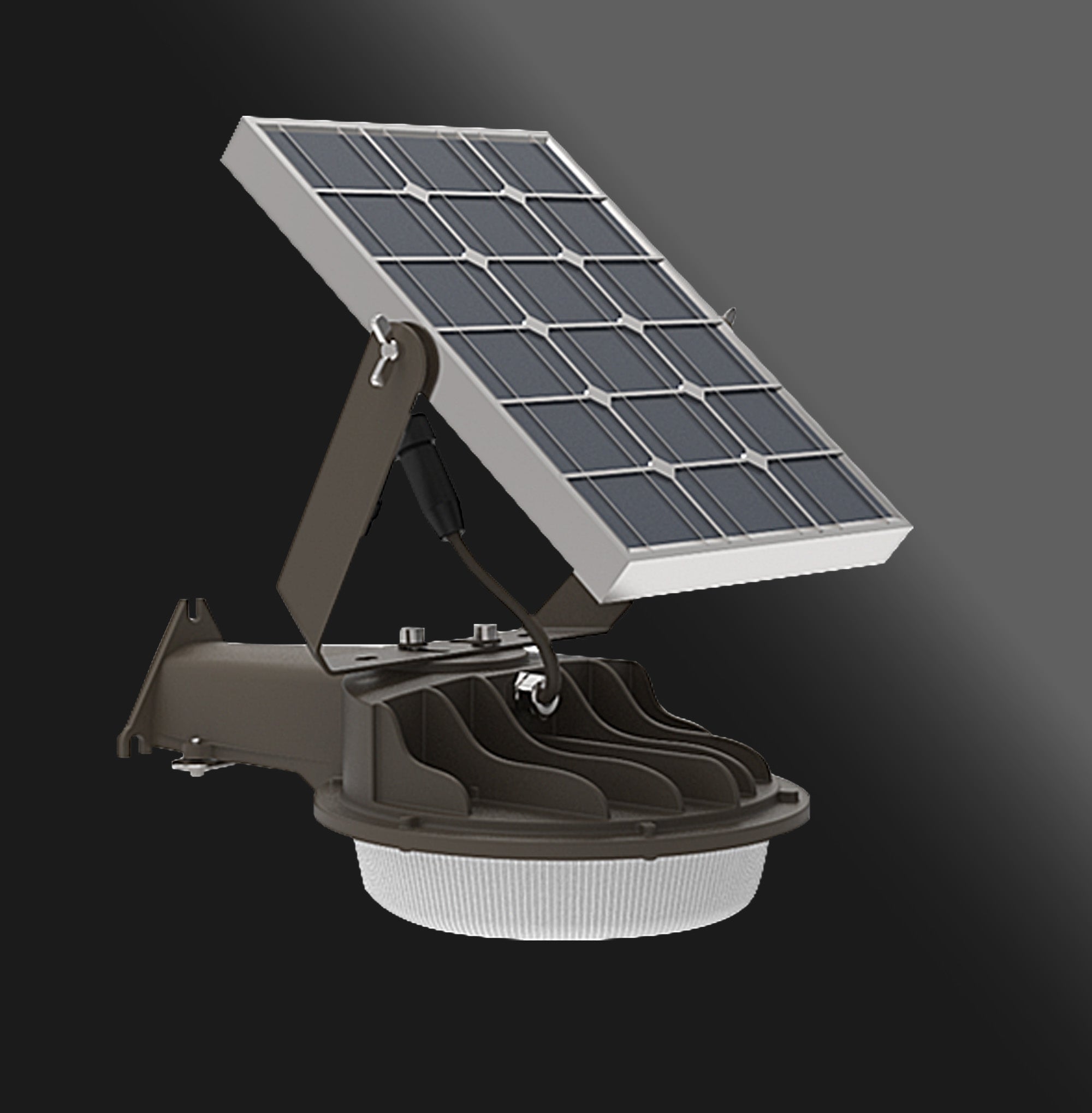 Hykoont ZD475 Solar Barn Light with Photocell CCT Adjustable Durable Die-Cast Aluminum