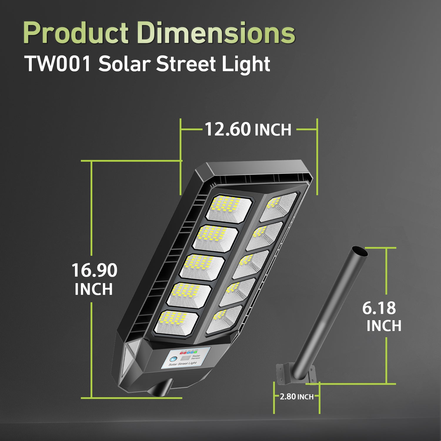 Buy and Get More Free Lights Hykoont TW001 Solar Street Light Dual-Lamp Design